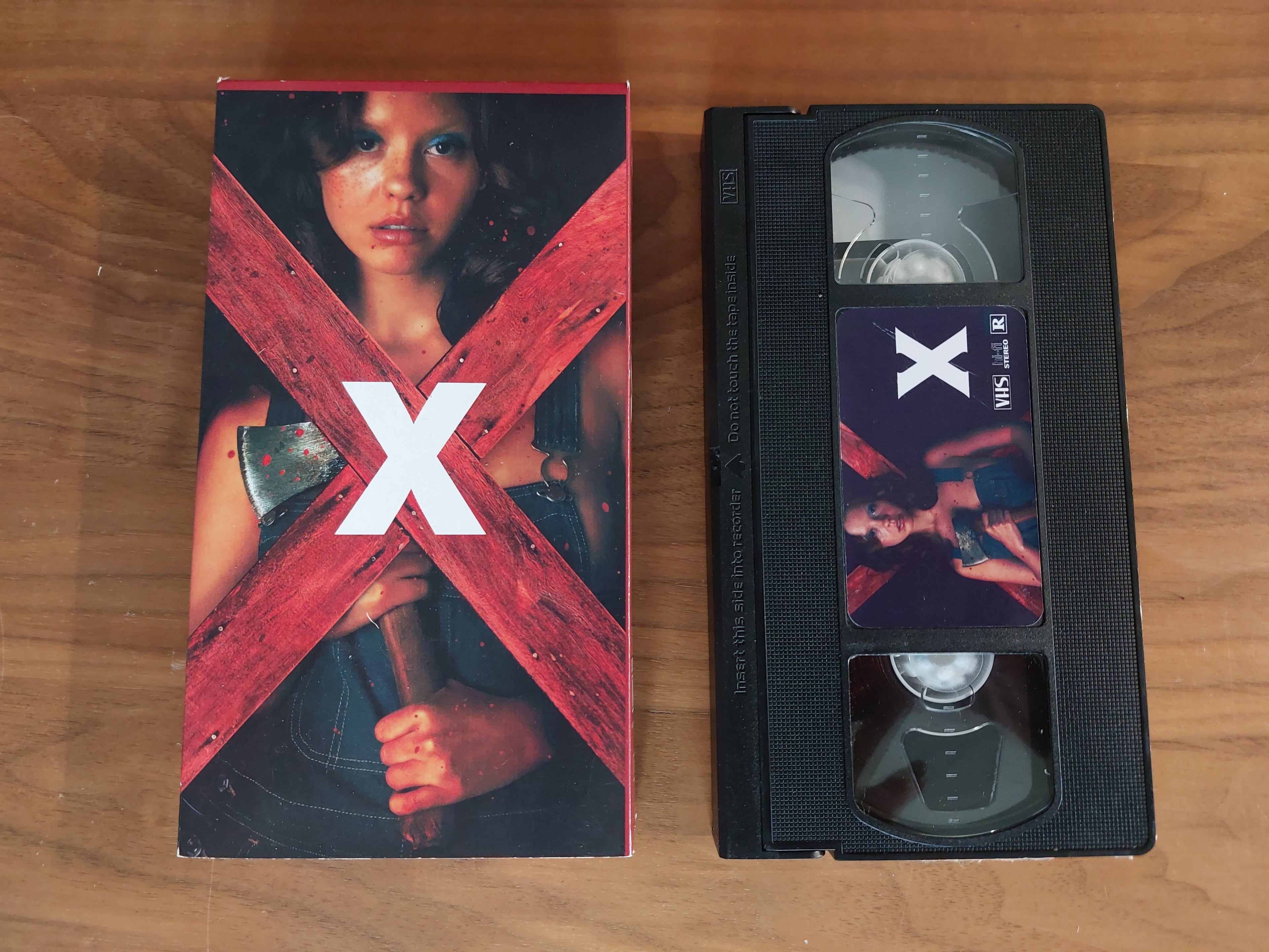 X movie VHS cassette tape