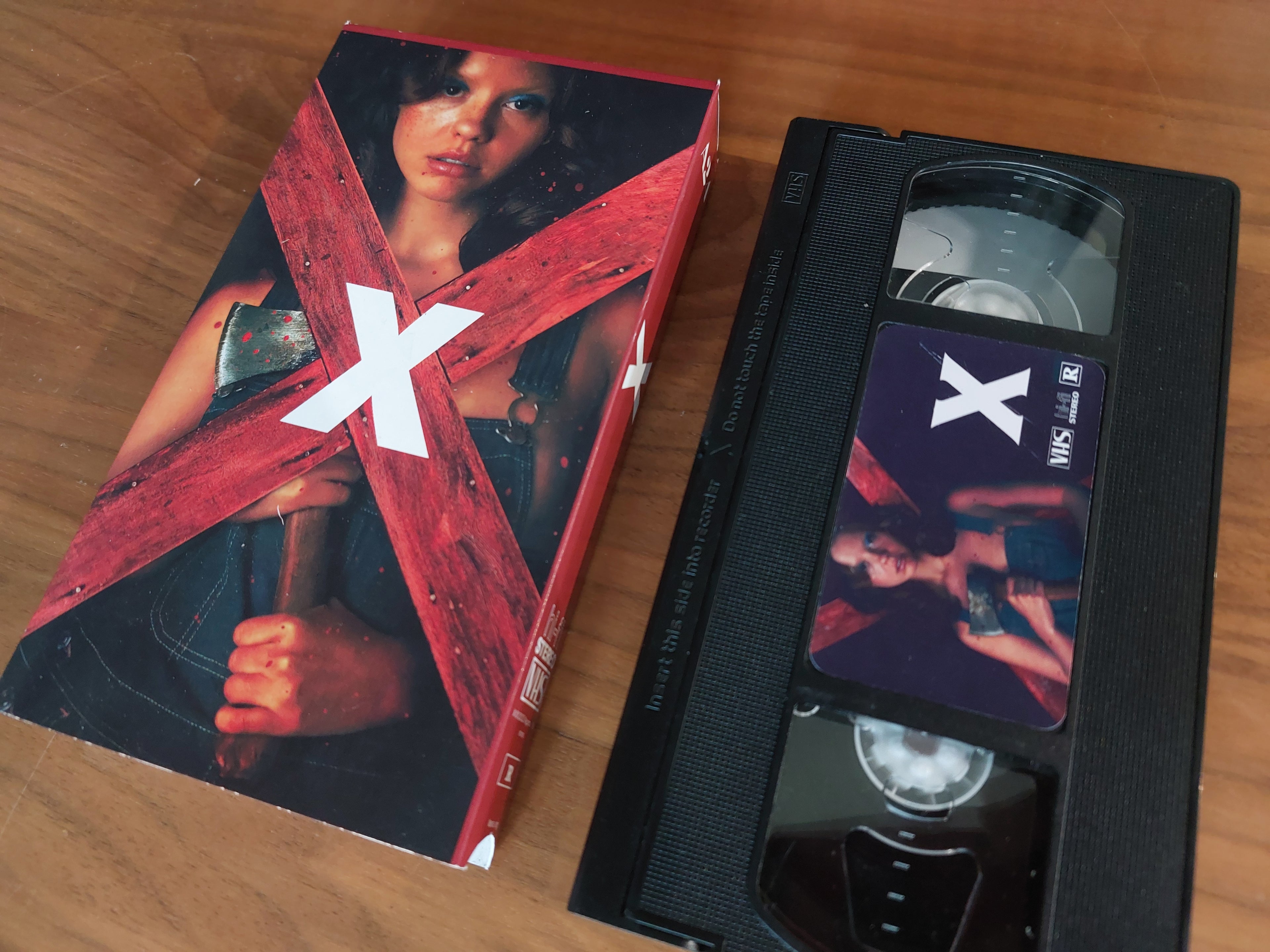 X movie VHS cassette tape