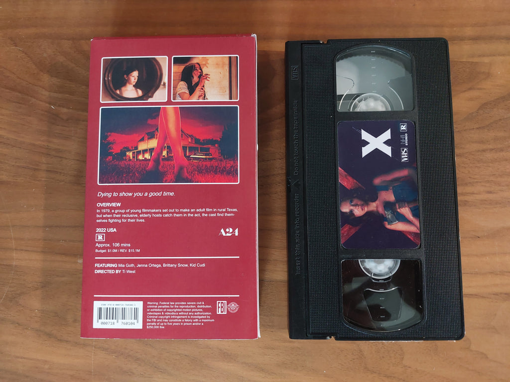 X movie VHS cassette tape