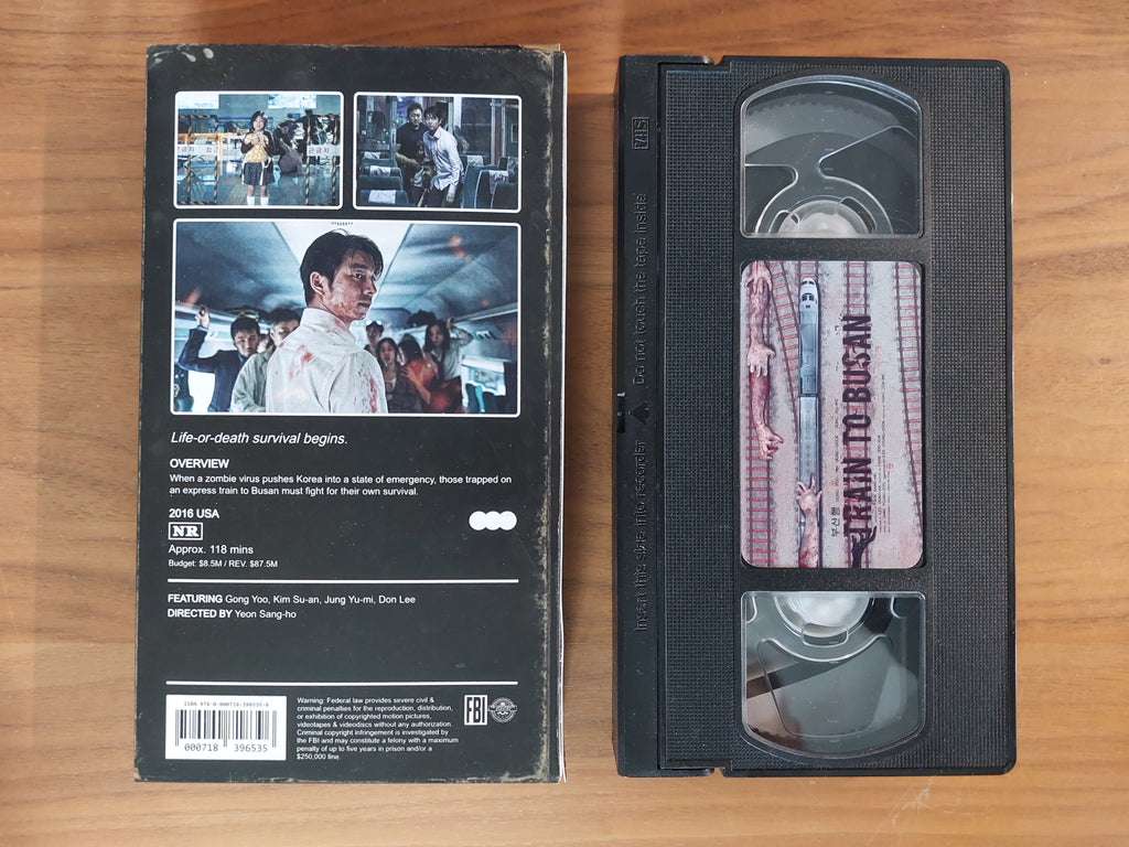 Train to Busan movie VHS cassette tape