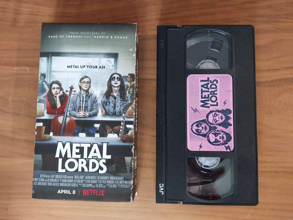 Metal Lords movie VHS cassette tape