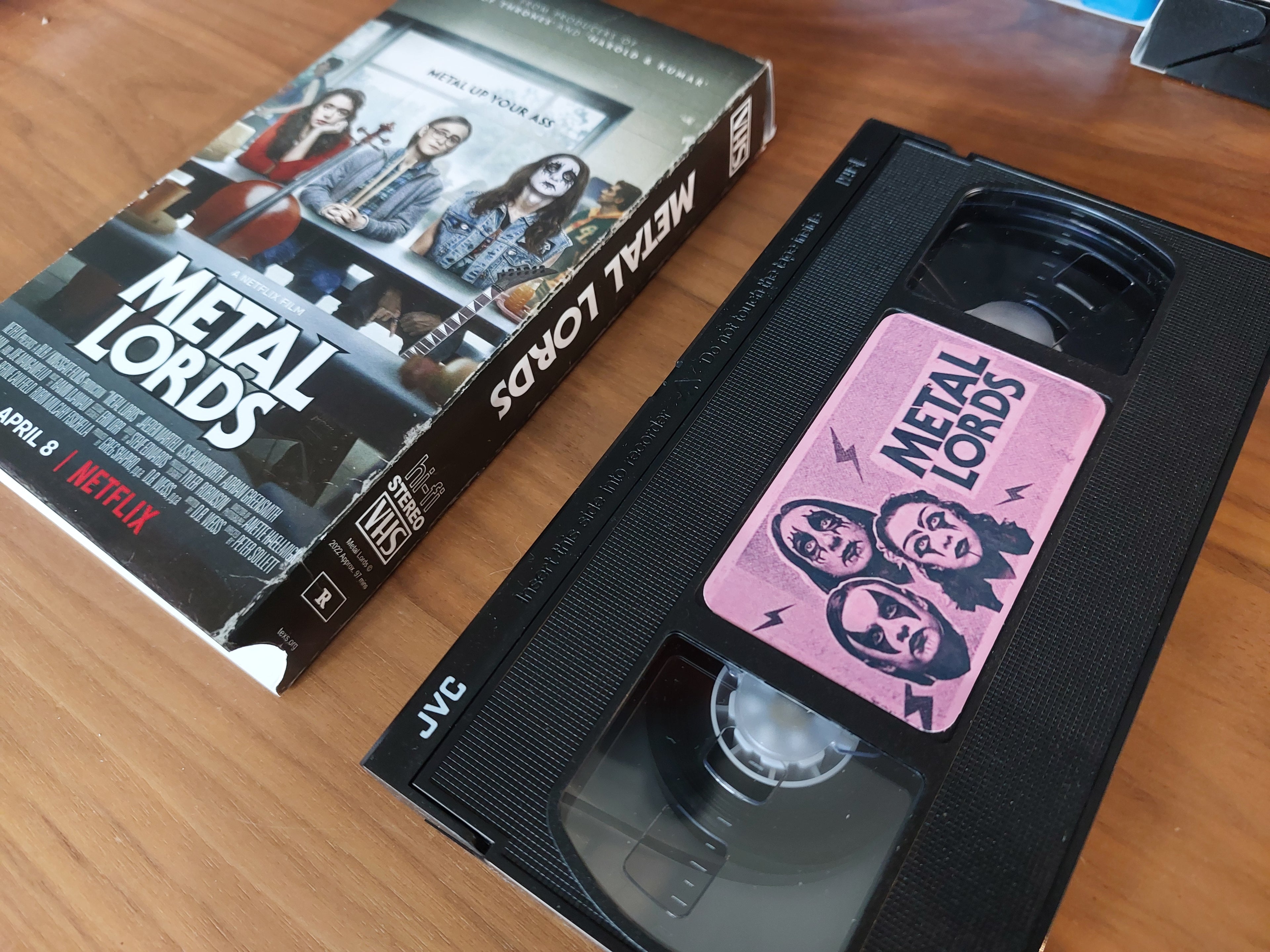 Metal Lords movie VHS cassette tape