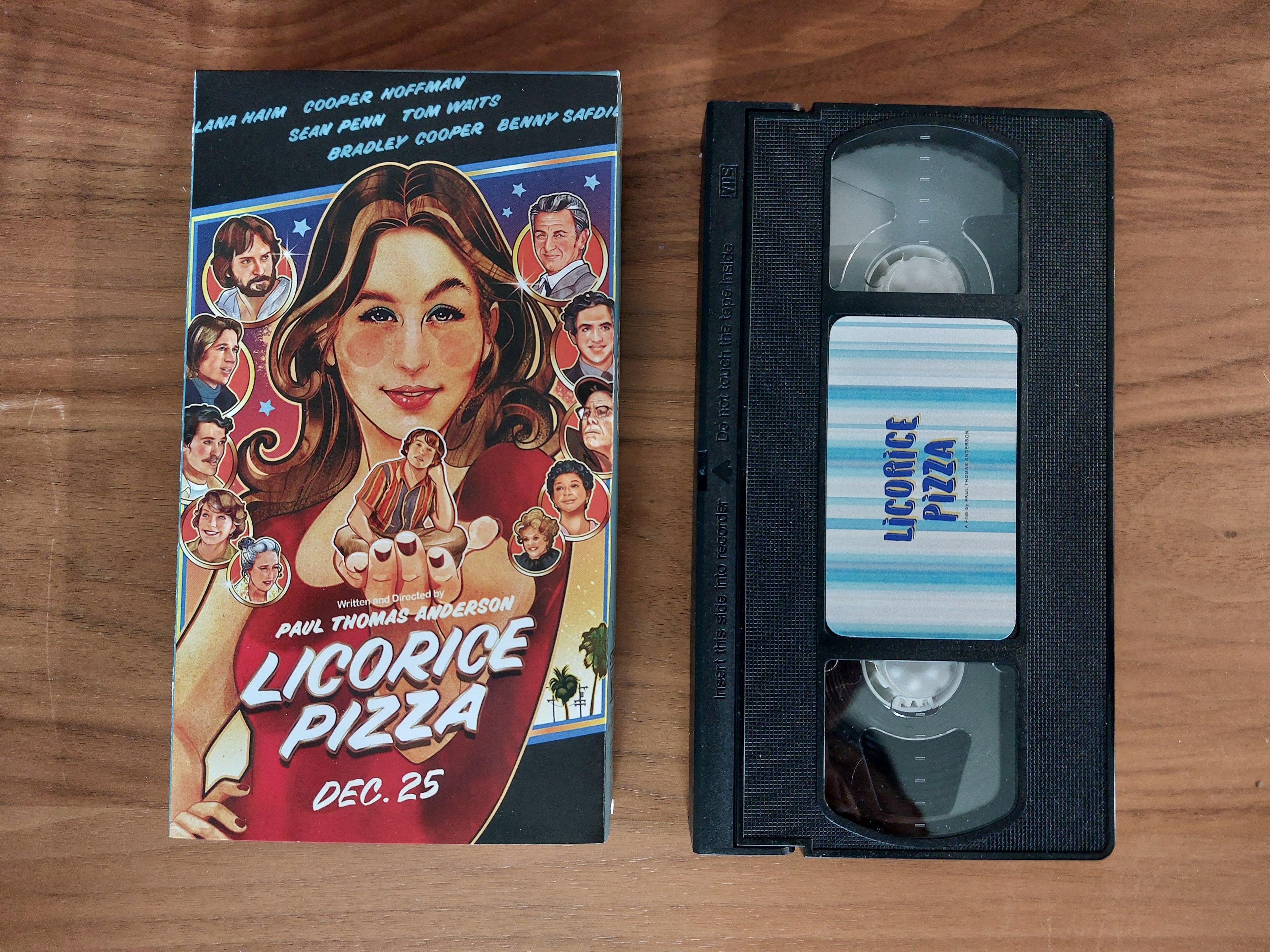 Licorice Pizza movie VHS cassette tape