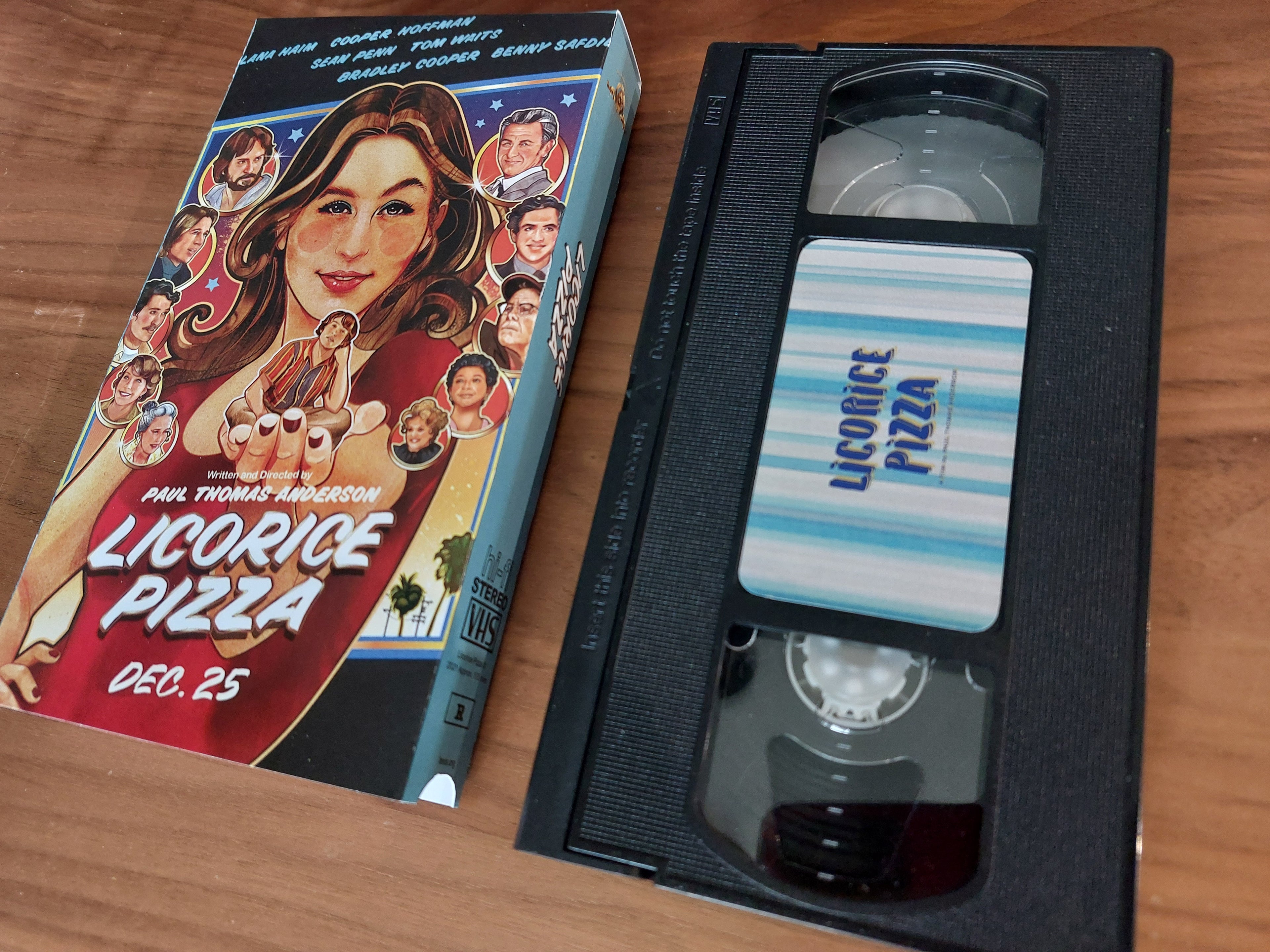 Licorice Pizza movie VHS cassette tape
