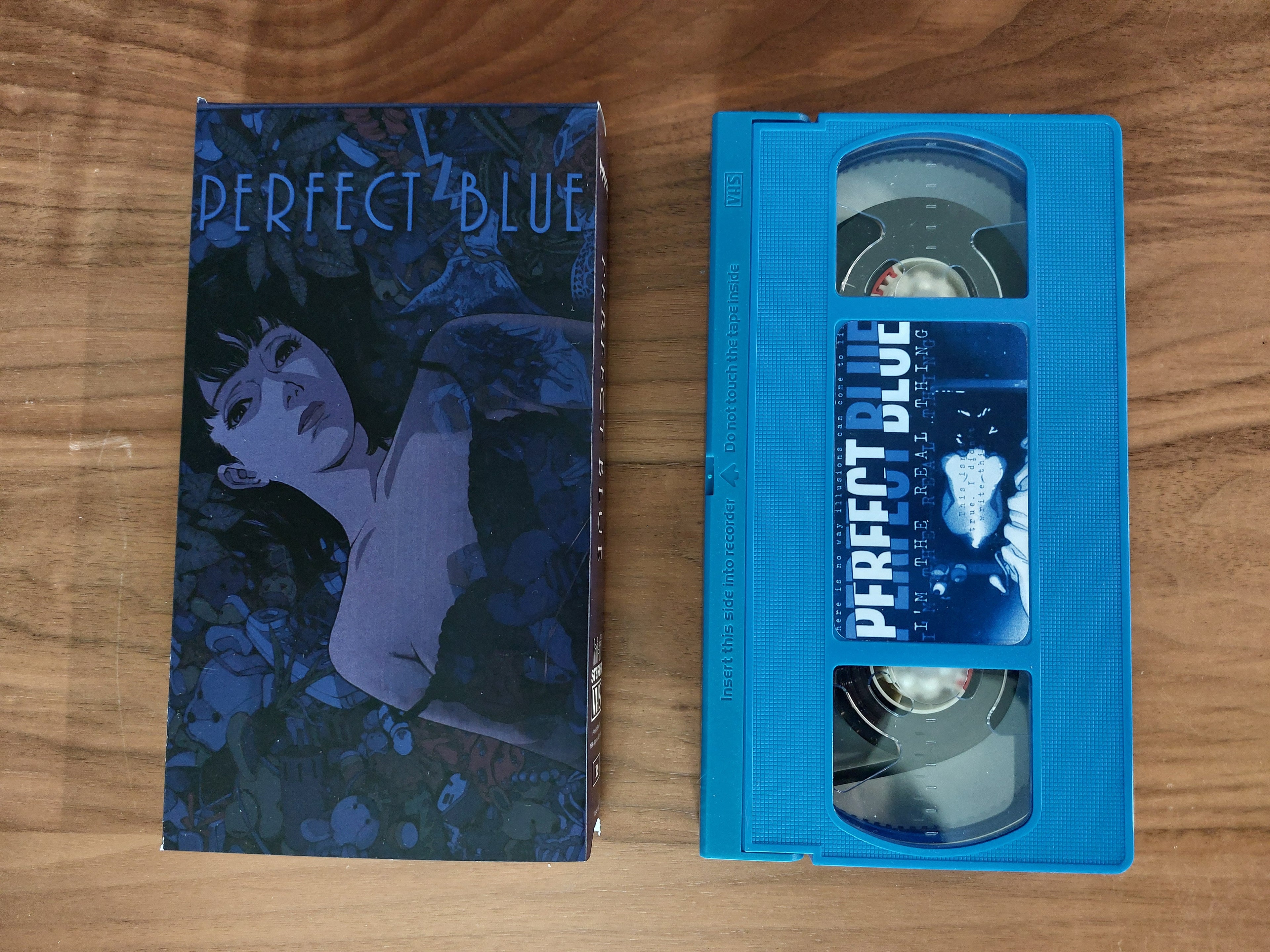 Perfect Blue VHS cassette tape