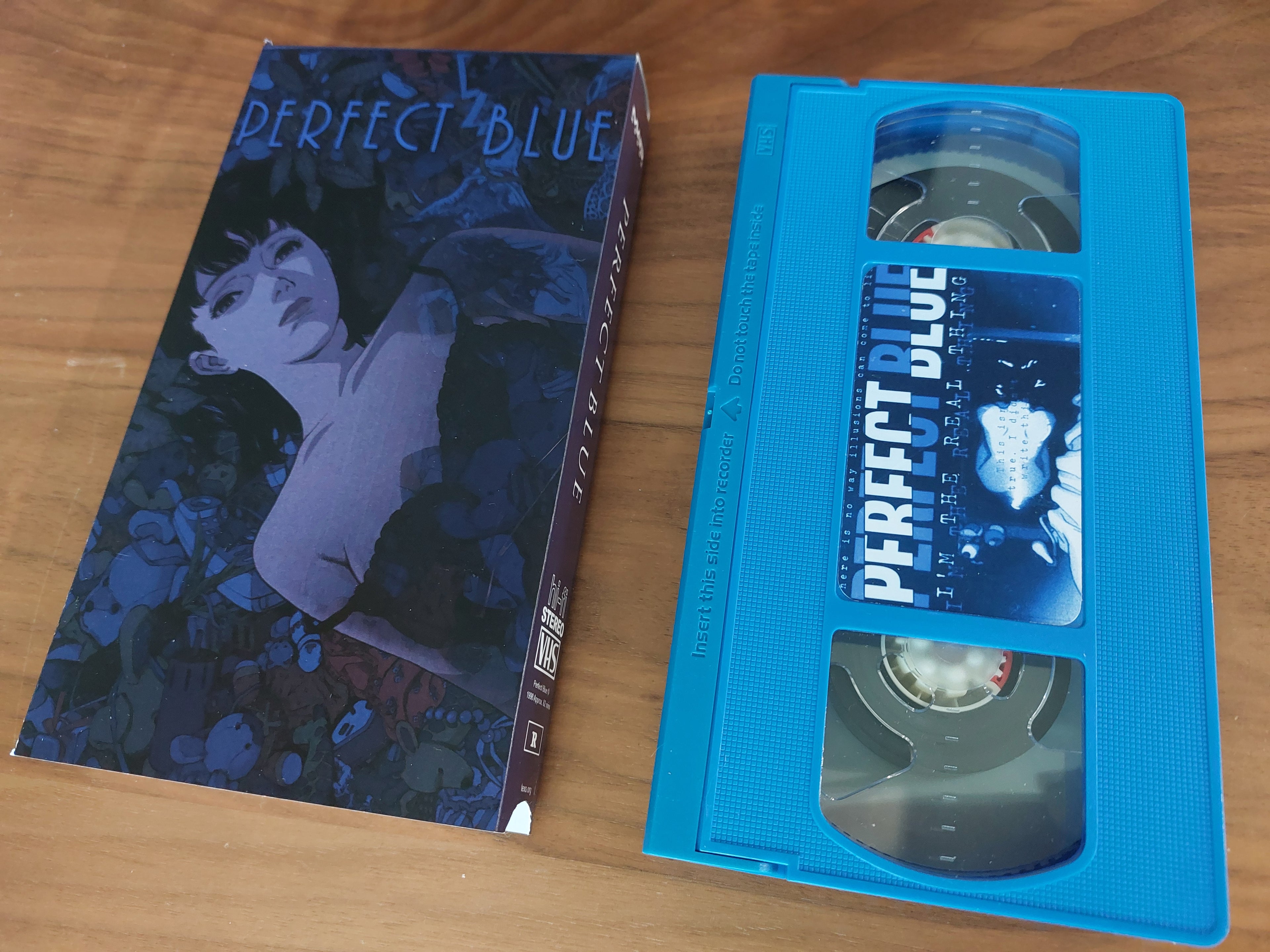 Perfect Blue VHS cassette tape