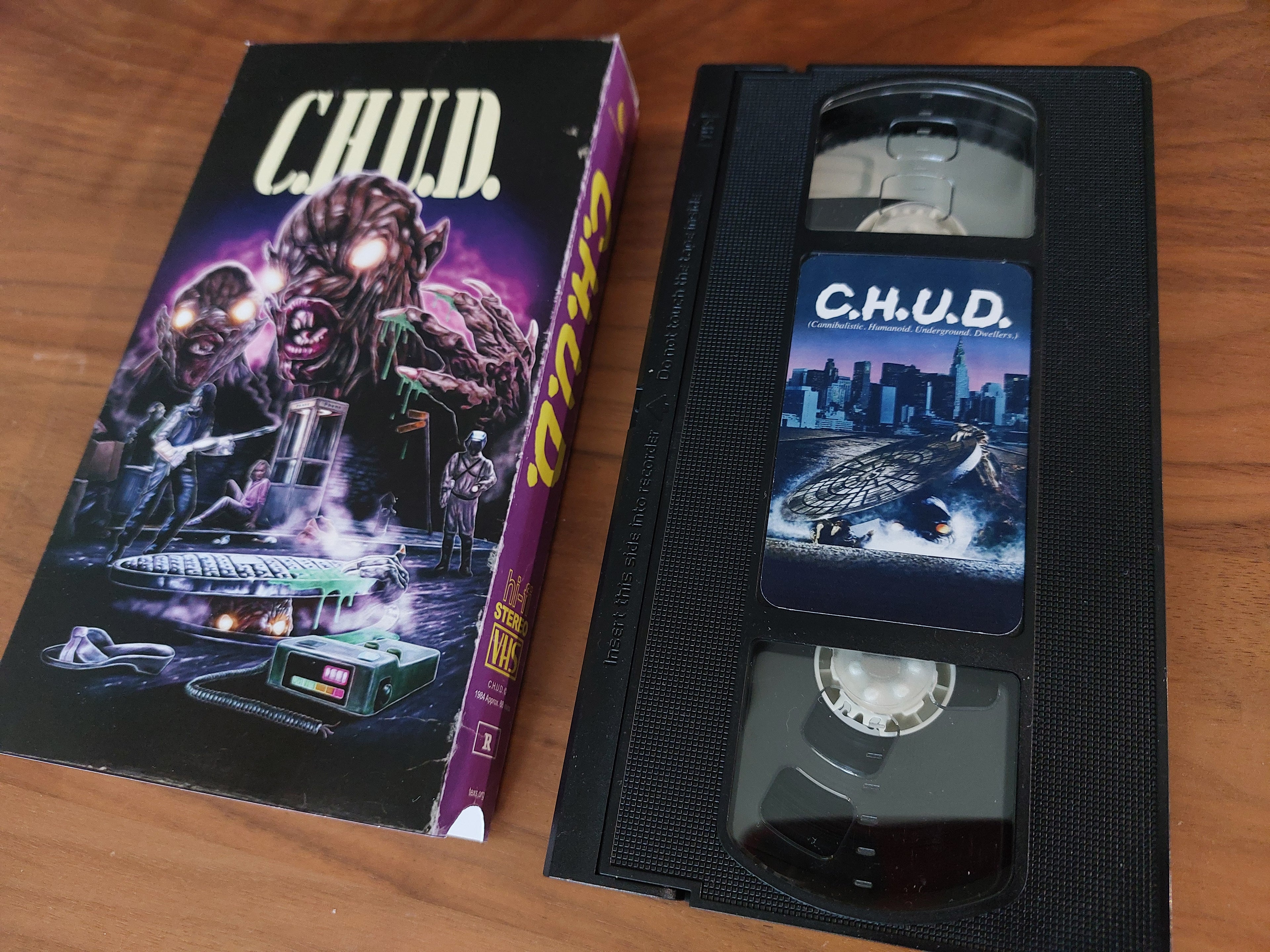 C.H.U.D movie VHS cassette tape