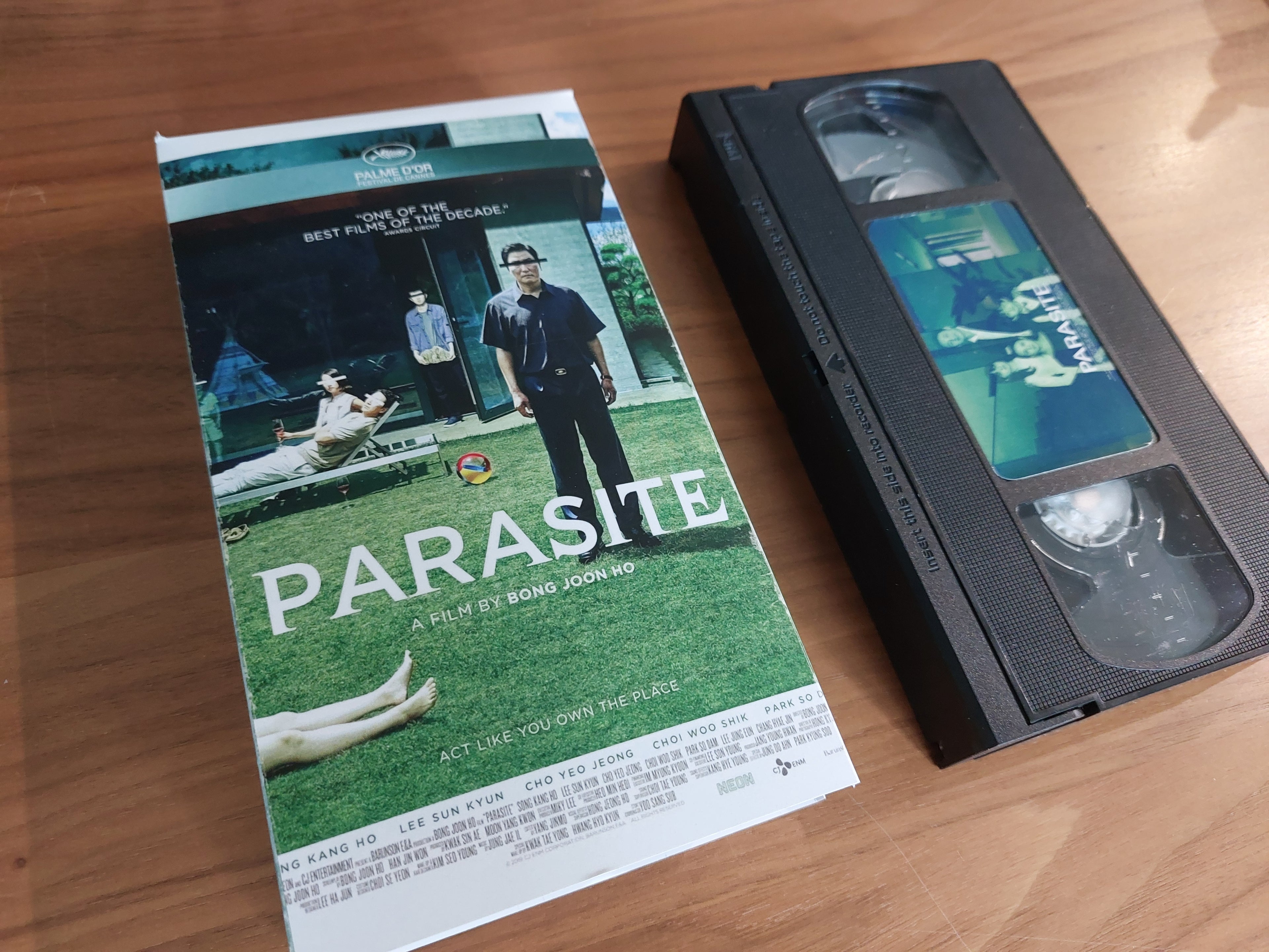 Parasite VHS cassette tape