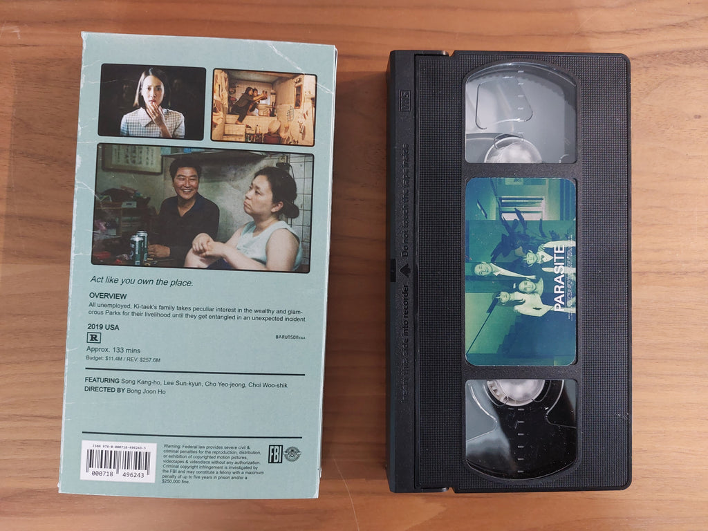 Parasite VHS cassette tape