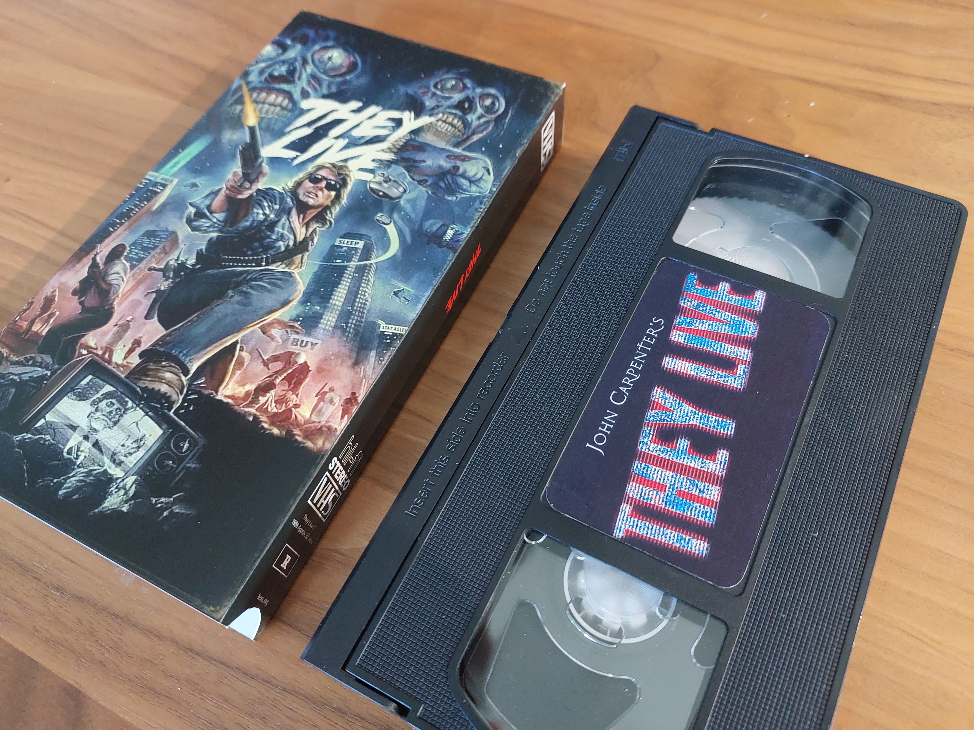 They Live VHS cassette tape