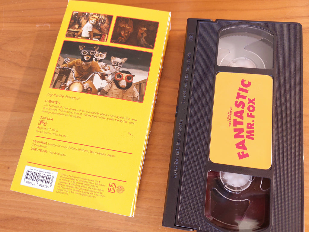 Fantastic Mr. Fox movie VHS cassette tape