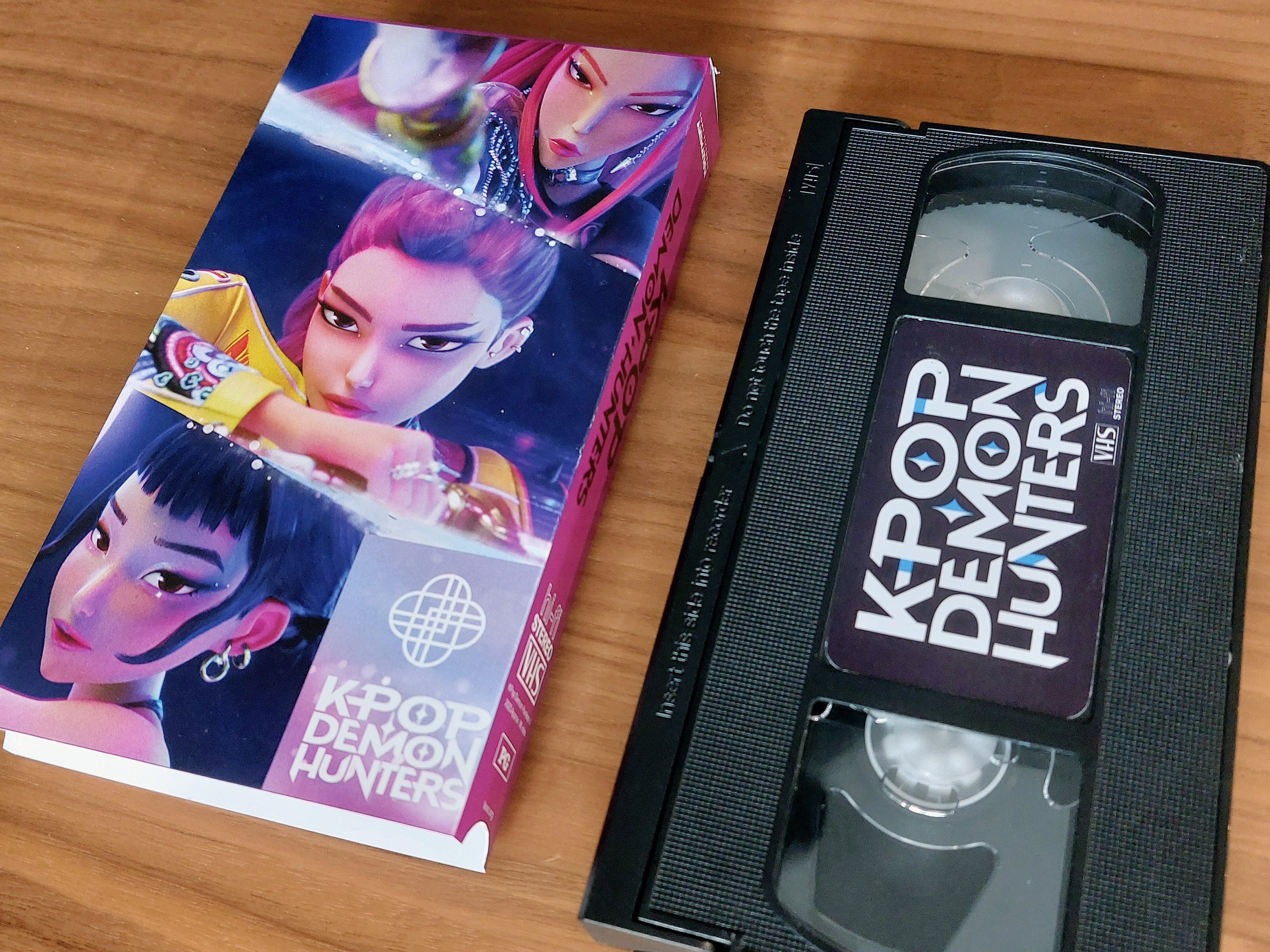 Kpop Demon Hunters VHS cassette tape