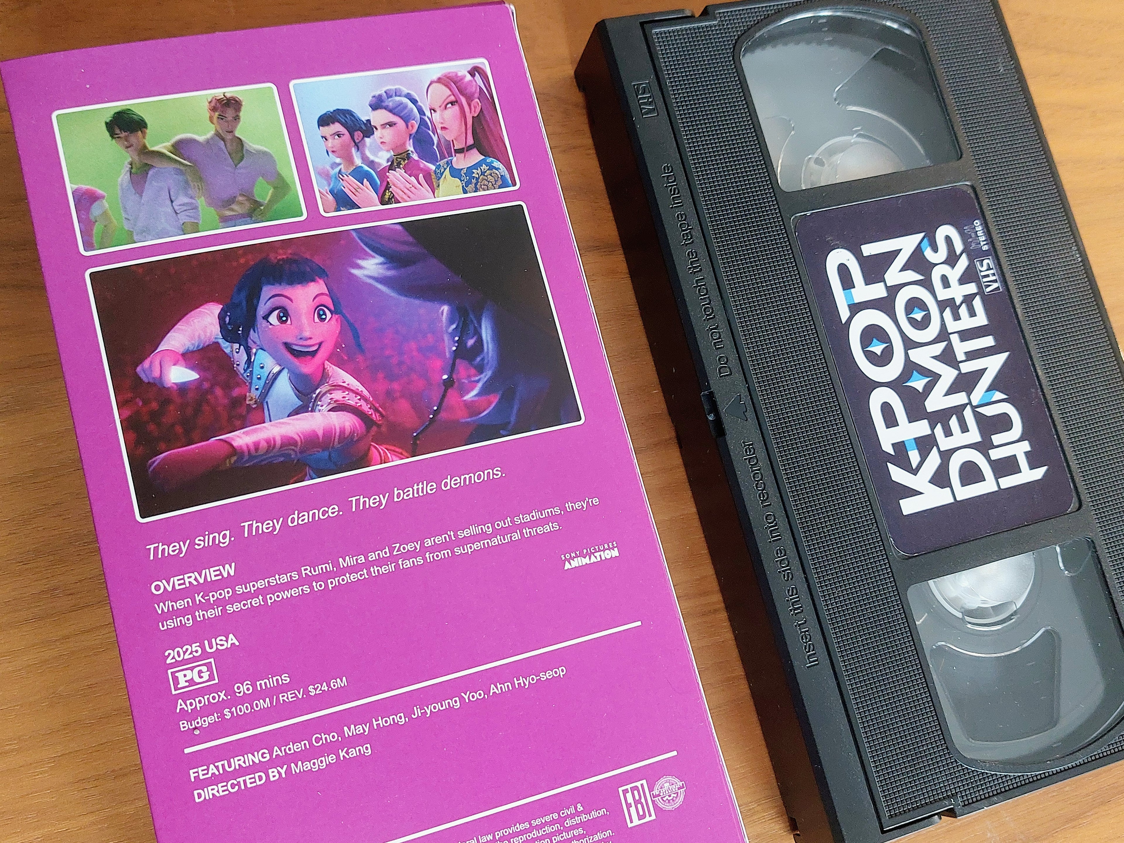 Kpop Demon Hunters VHS cassette tape