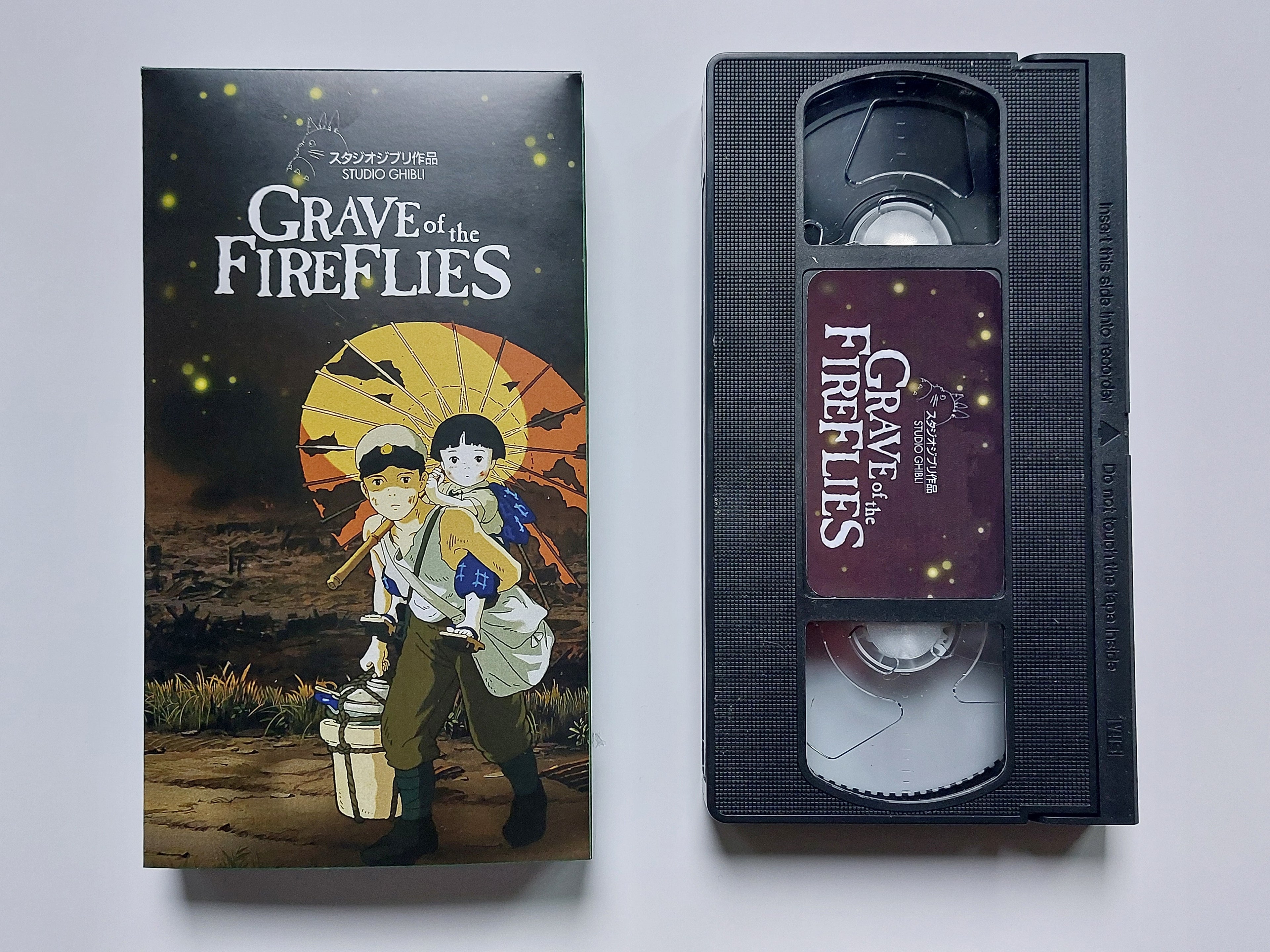 Studio Ghibli Grave of the Fireflies VHS cassette tape