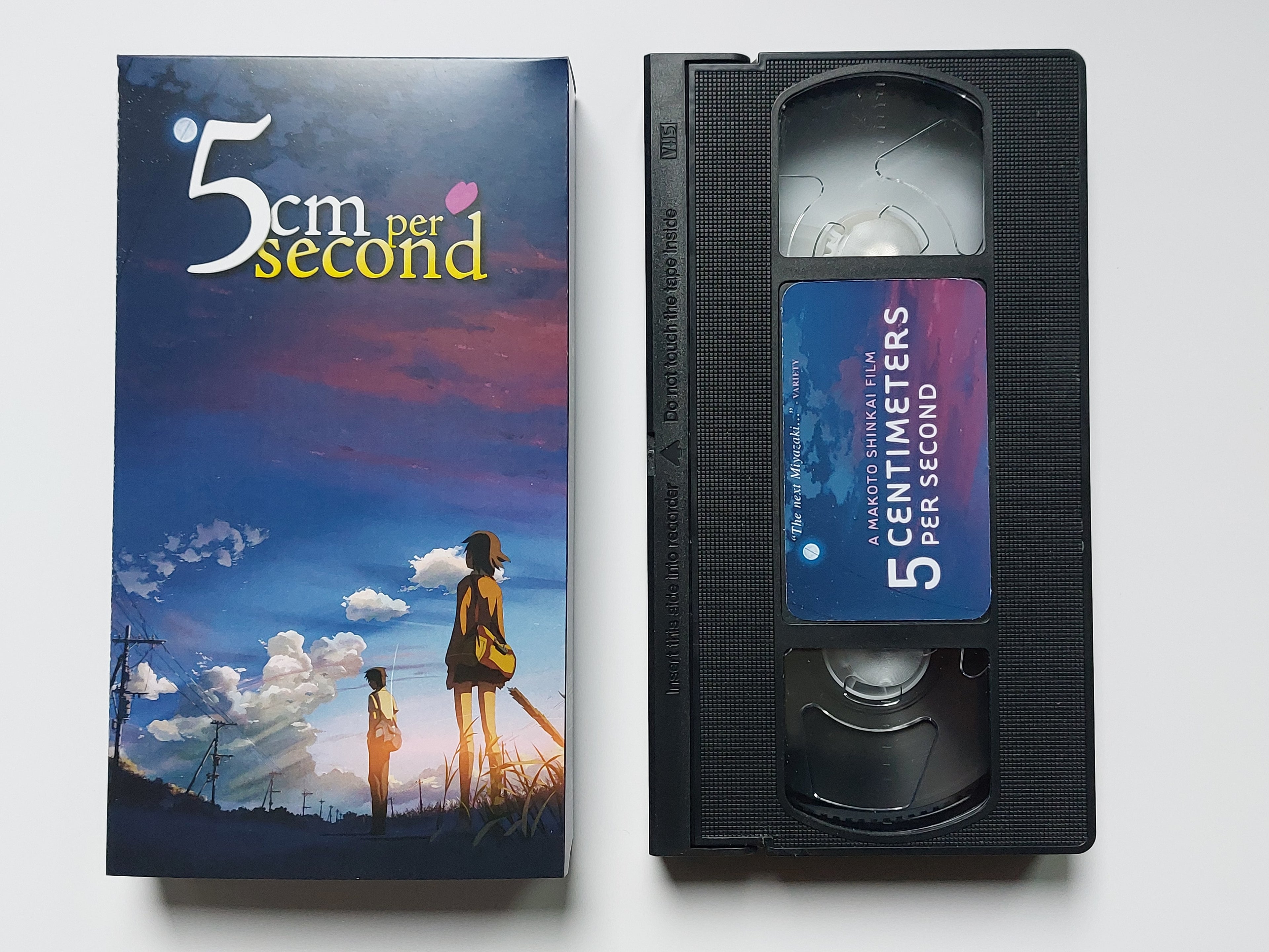 5cm Per Second VHS cassette tape