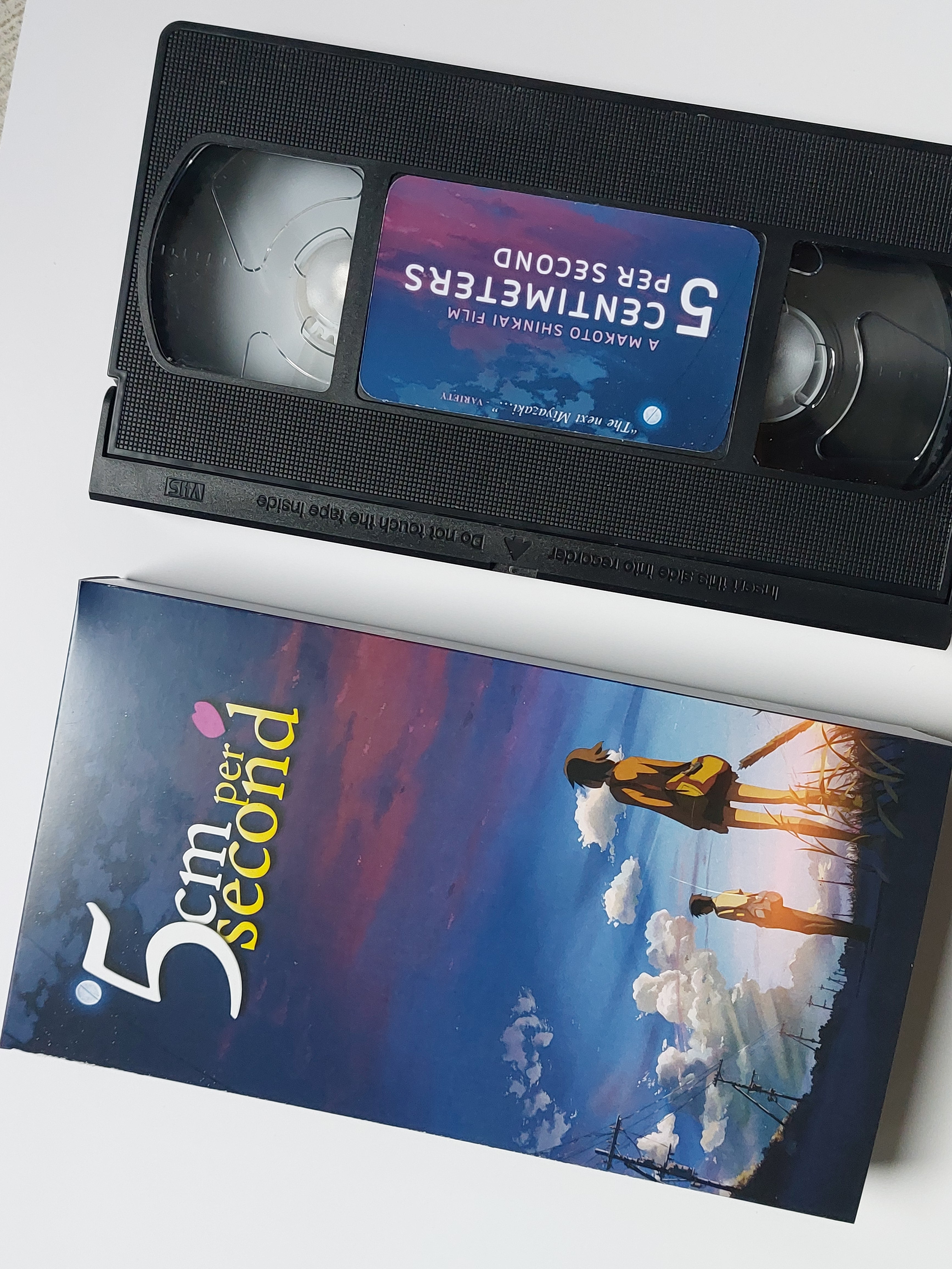 5cm Per Second VHS cassette tape