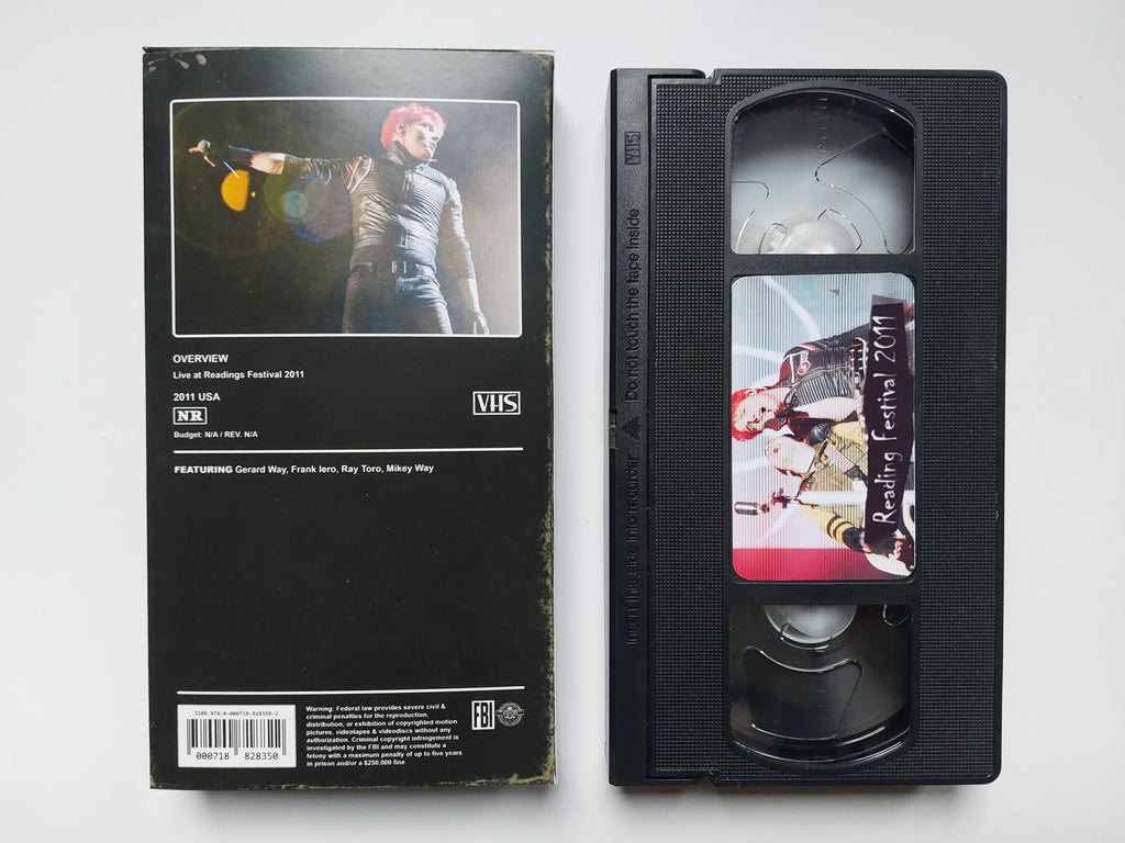 My Chemical Romance Reading Festival 2011 VHS cassette tape