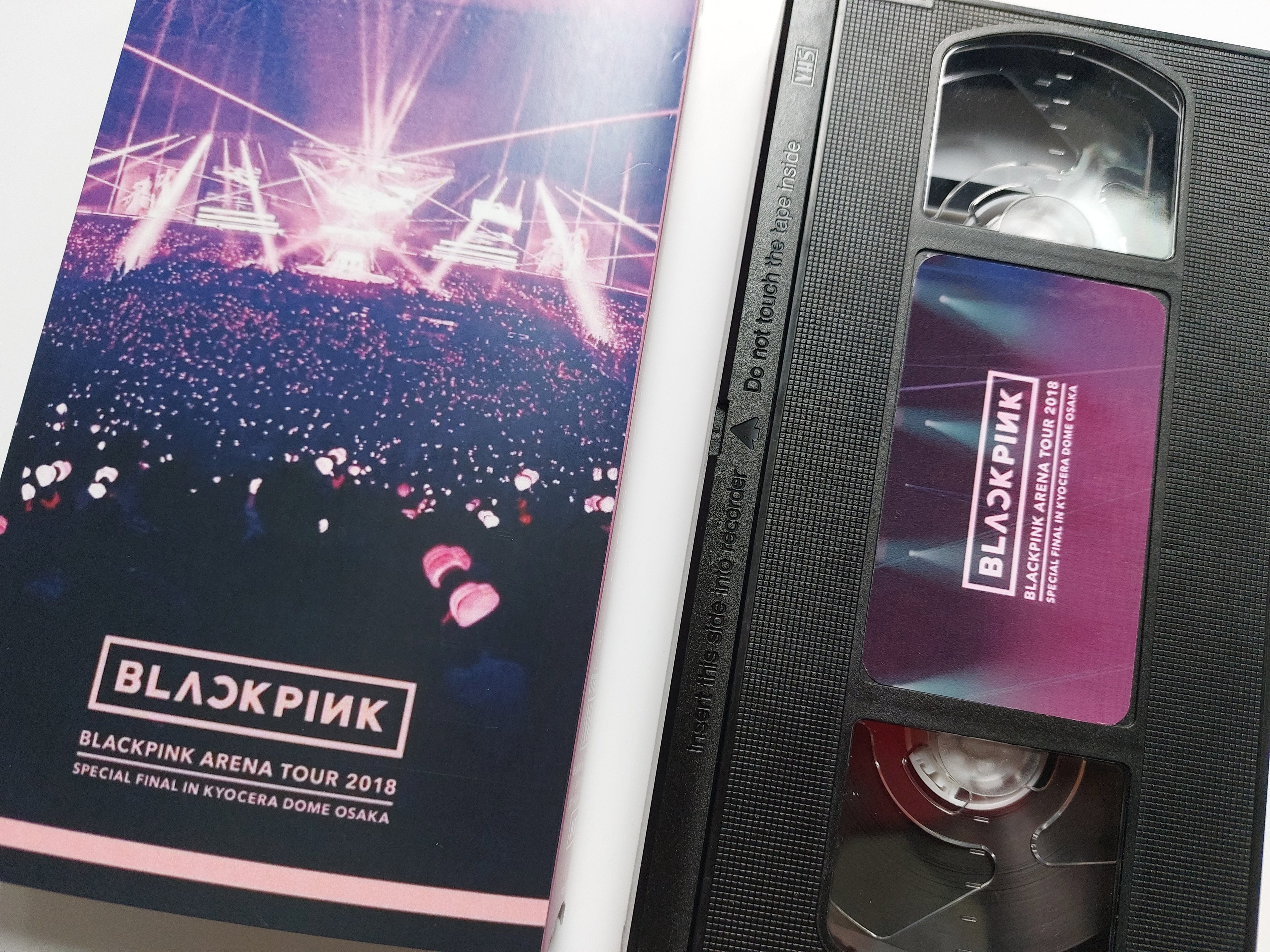 Black Pink VHS cassette tape
