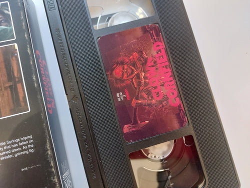 Clown in a Cornfield VHS cassette tape