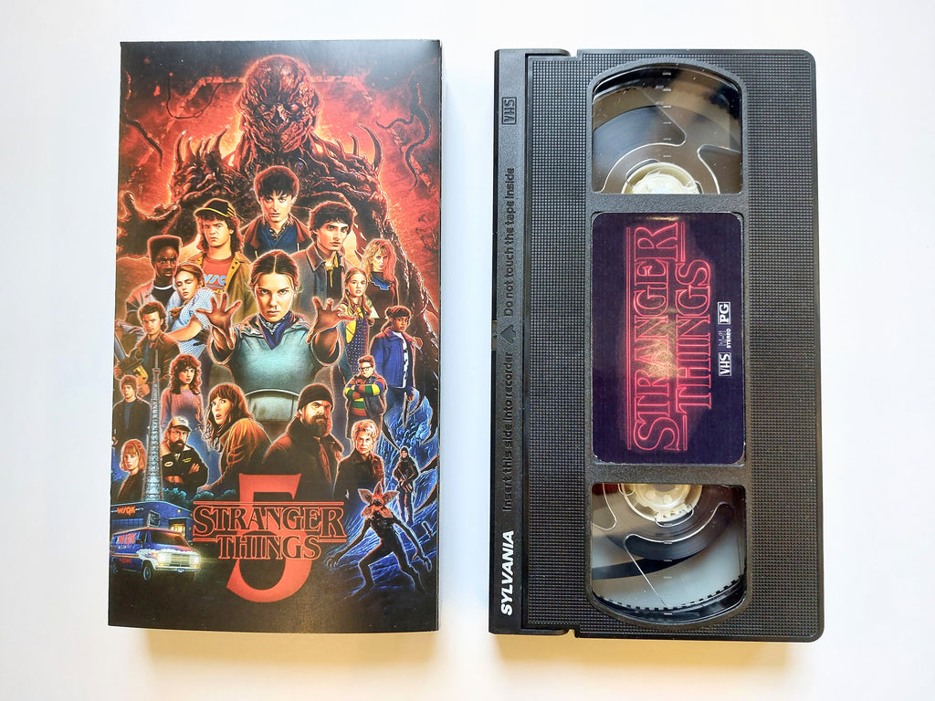 Stranger Things Season 5 Final Episode VHS cassette tape