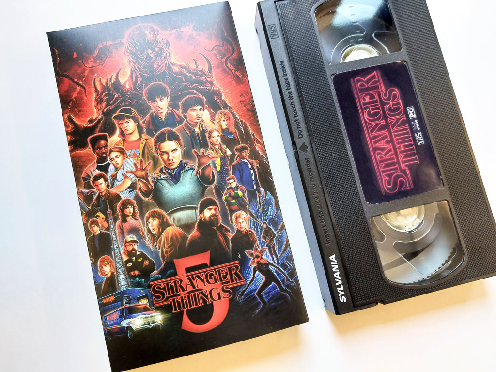 Stranger Things Season 5 Final Episode VHS cassette tape