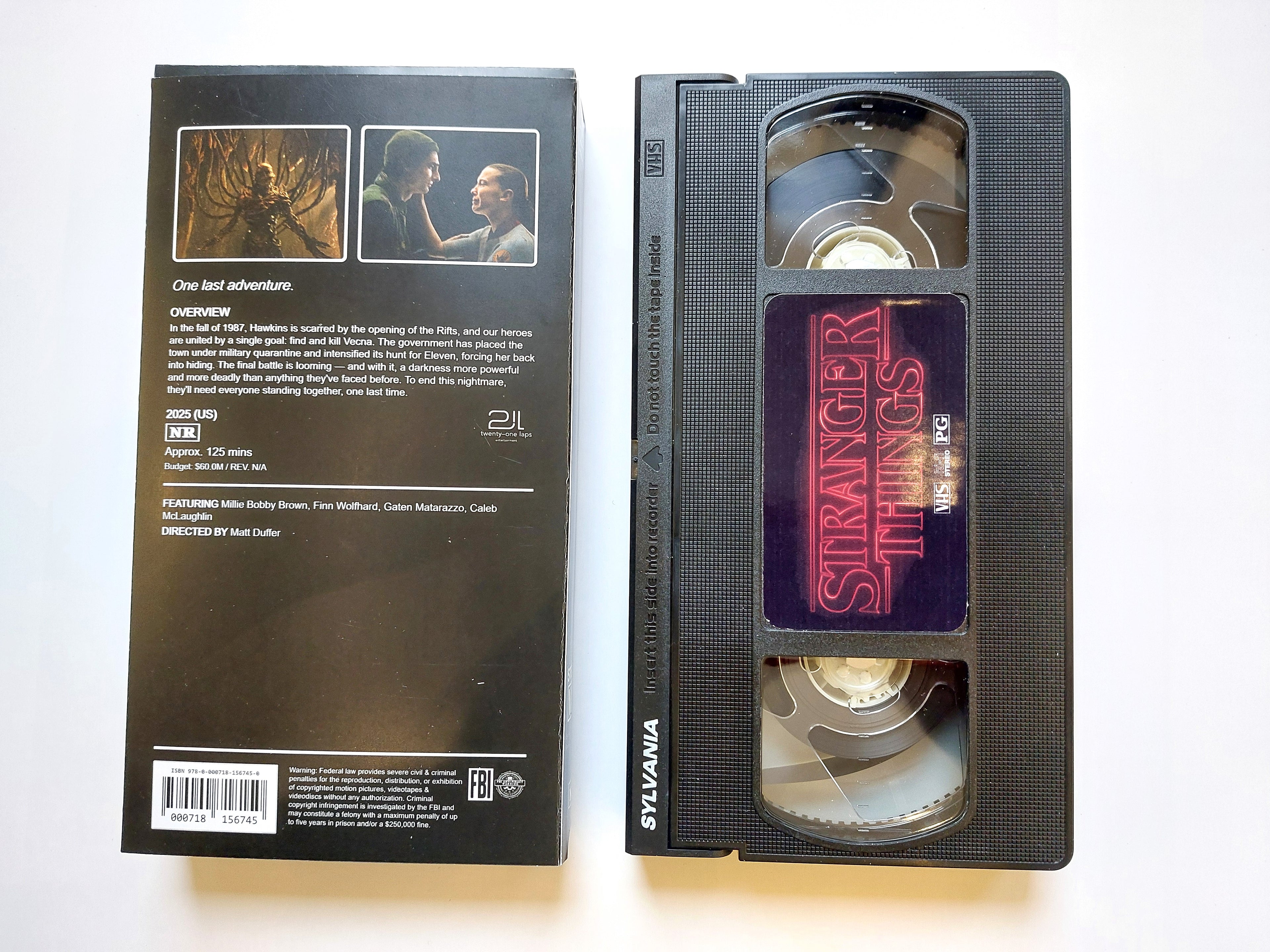 Stranger Things Season 5 Final Episode VHS cassette tape