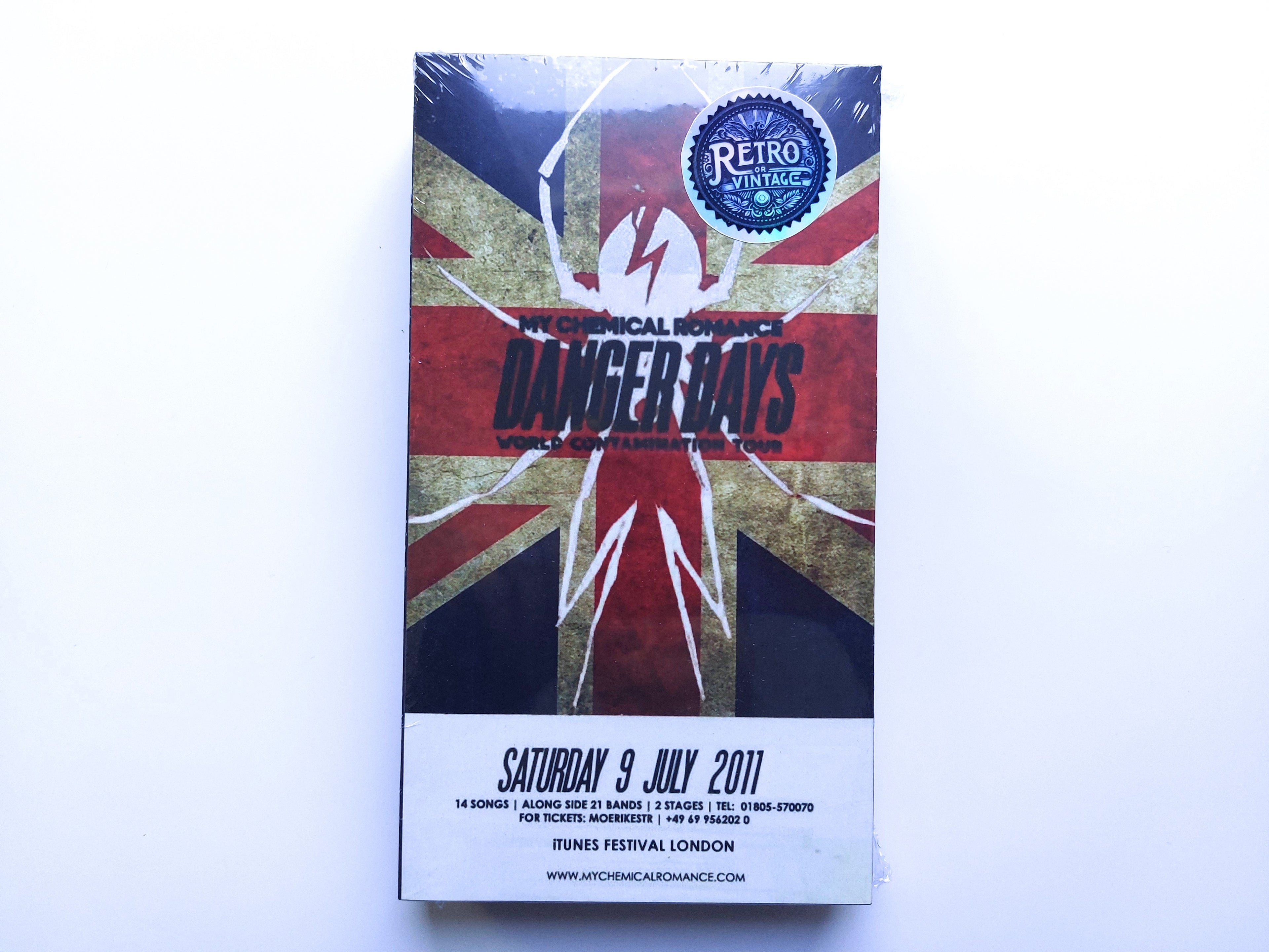 My Chemical Romance iTunes Festival VHS cassette tape