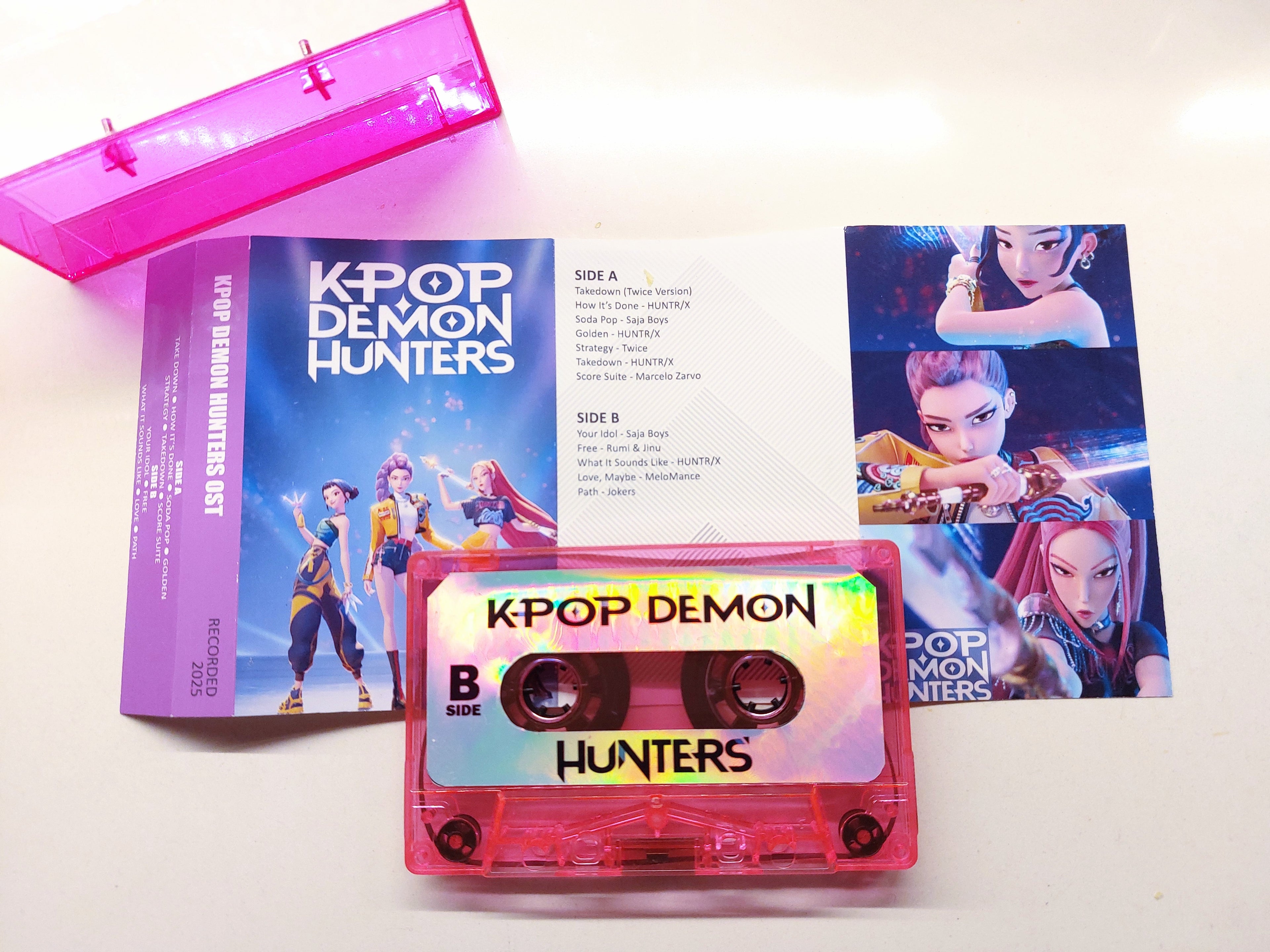 Kpop Demon Hunters Soundtrack Cassette Pink Version