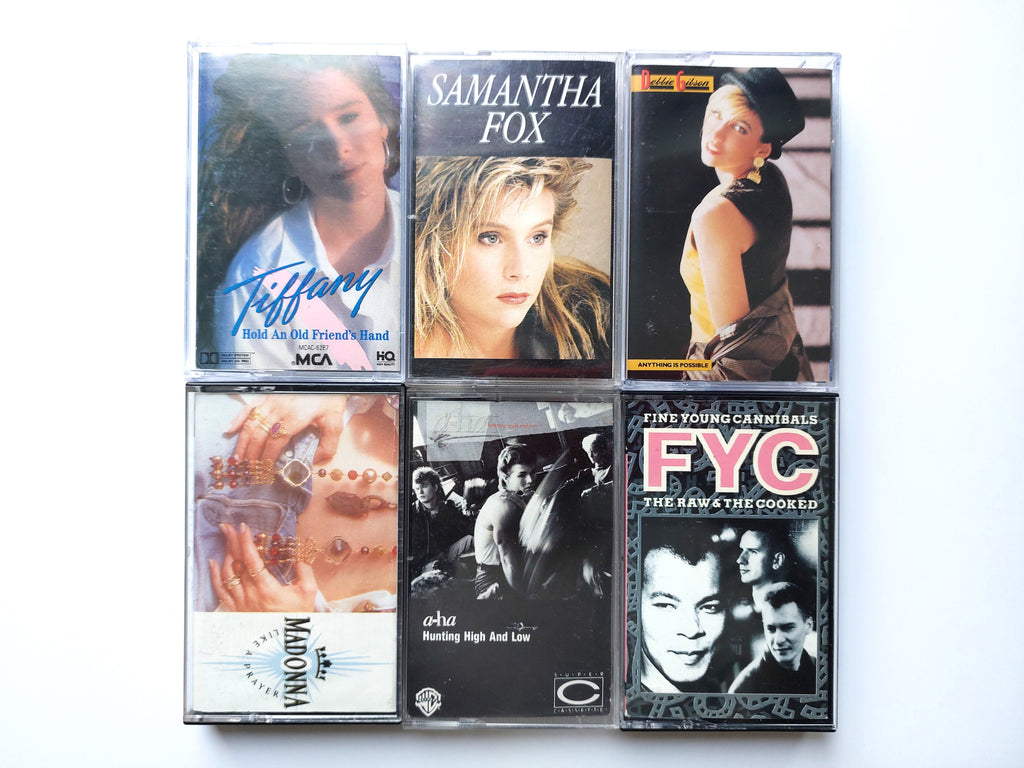 Tiffany Madonna Debbie Gibson Fine Young Cannibals Aha cassette tape