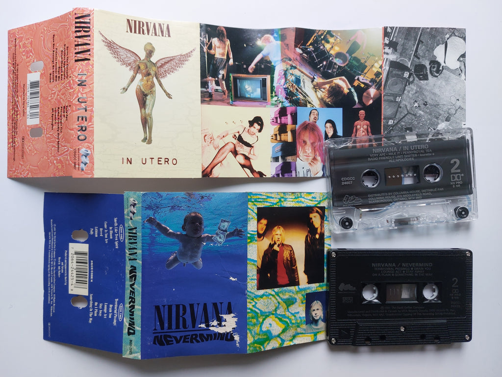 Nirvana Nevermind In Utero cassette tapes
