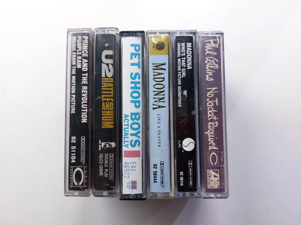 Madonna Pet Shop Boys U2 Phil Collins Prince cassette tape