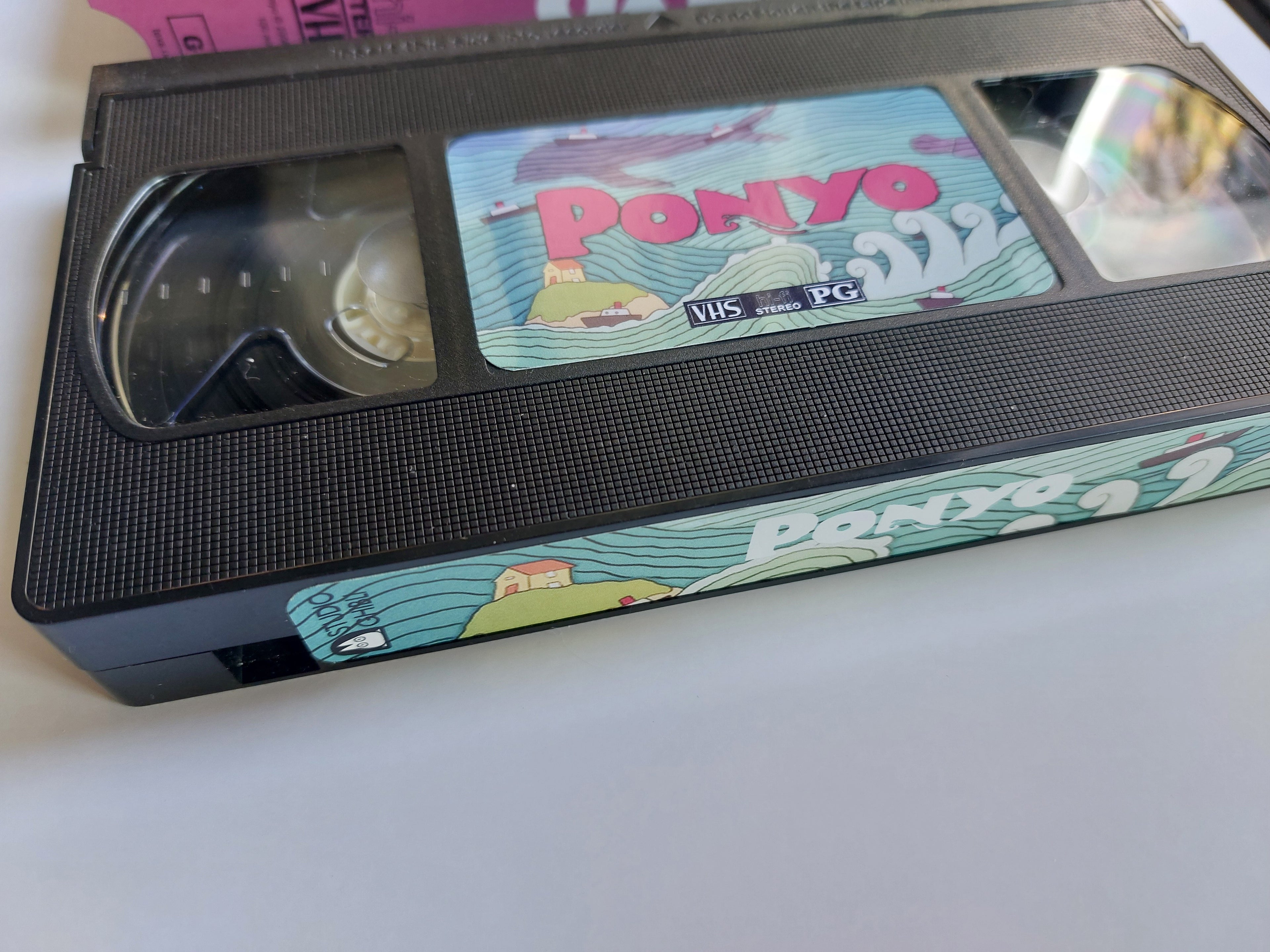 Studio Ghibli Ponyo VHS cassette tape