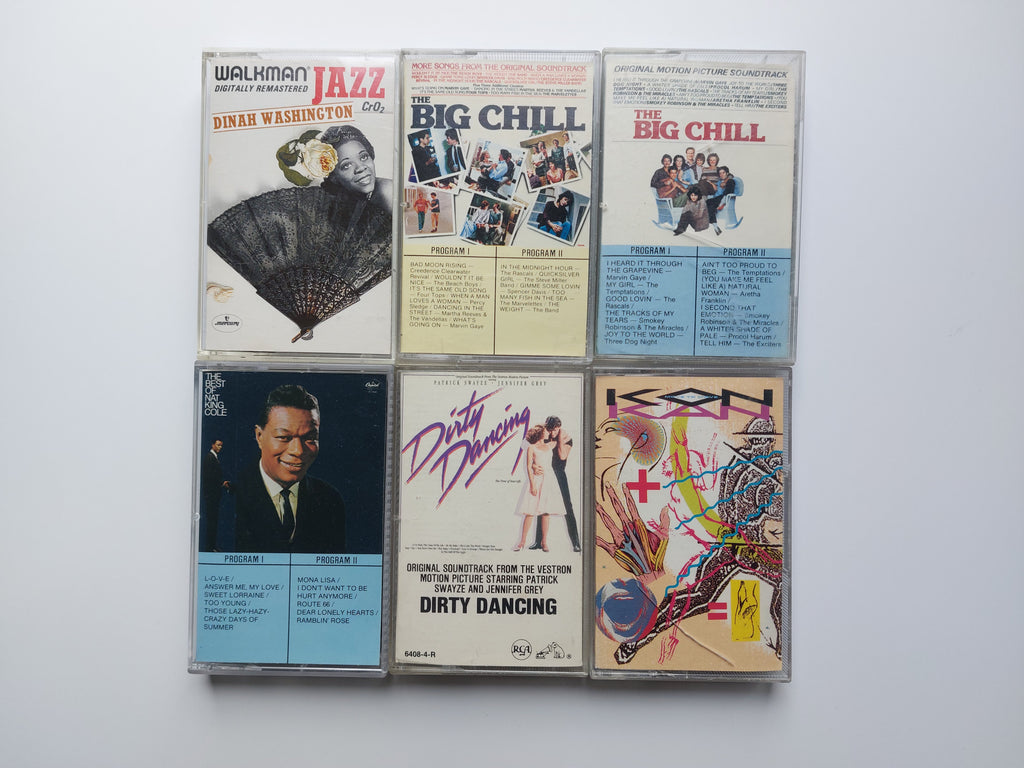 Dinah Washington  Kon Kan The Big Chill  Nat King Cole Dirty Dancing cassette tape