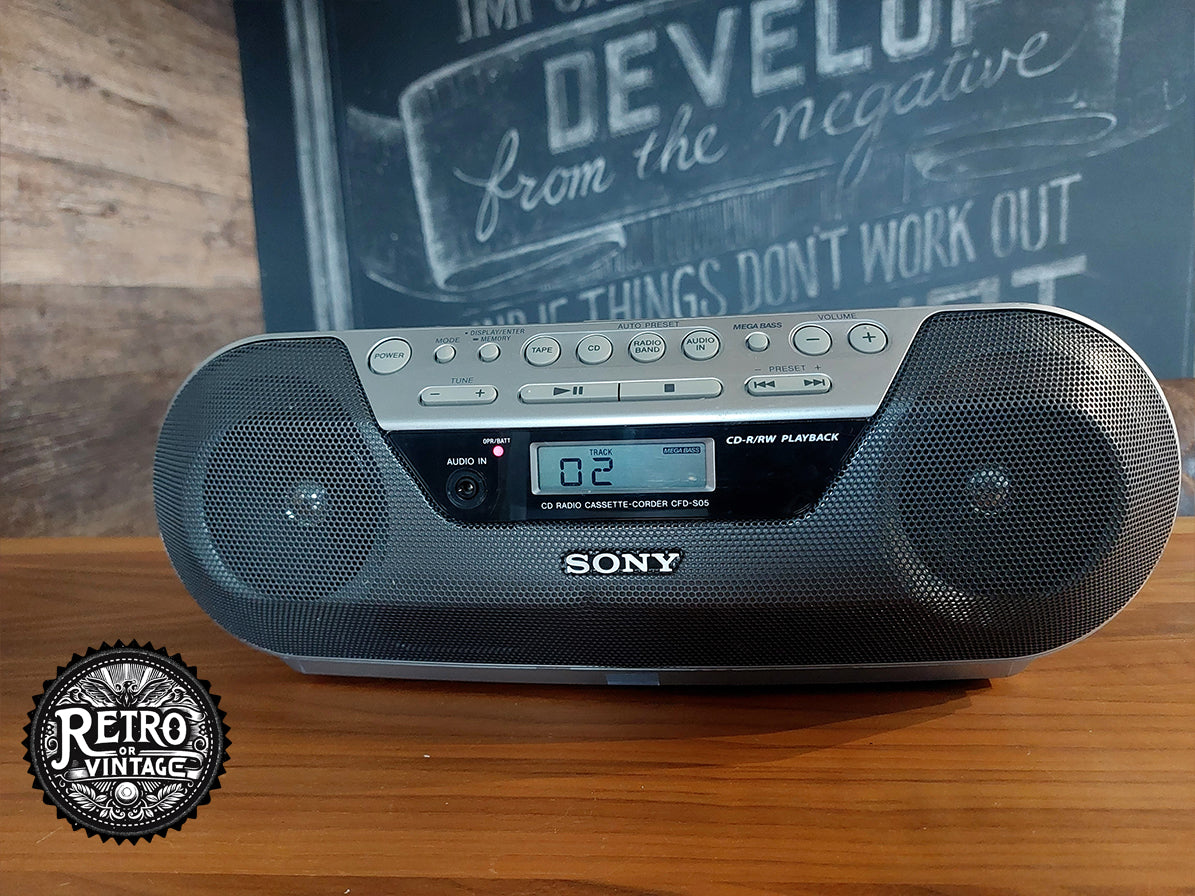 Sony CD and Cassette Tape Player Radio