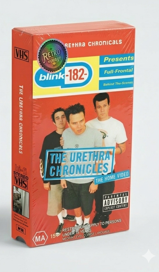 Blink 182 The Urethra Chronicles  VHS cassette tape