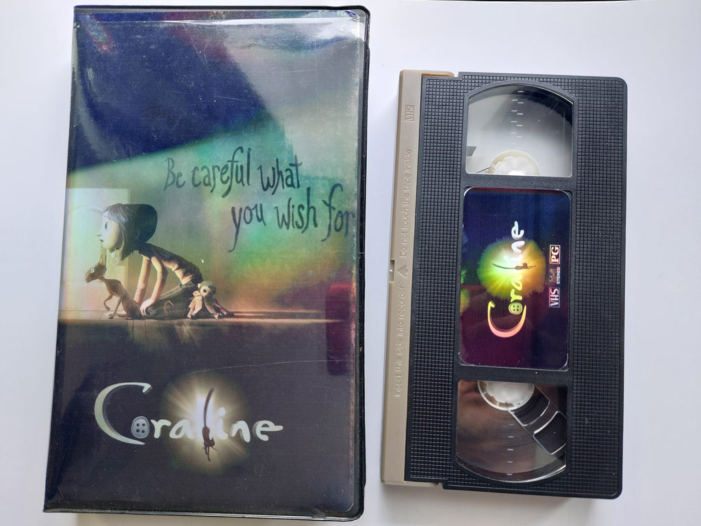Coraline VHS cassette tape VERSION 2