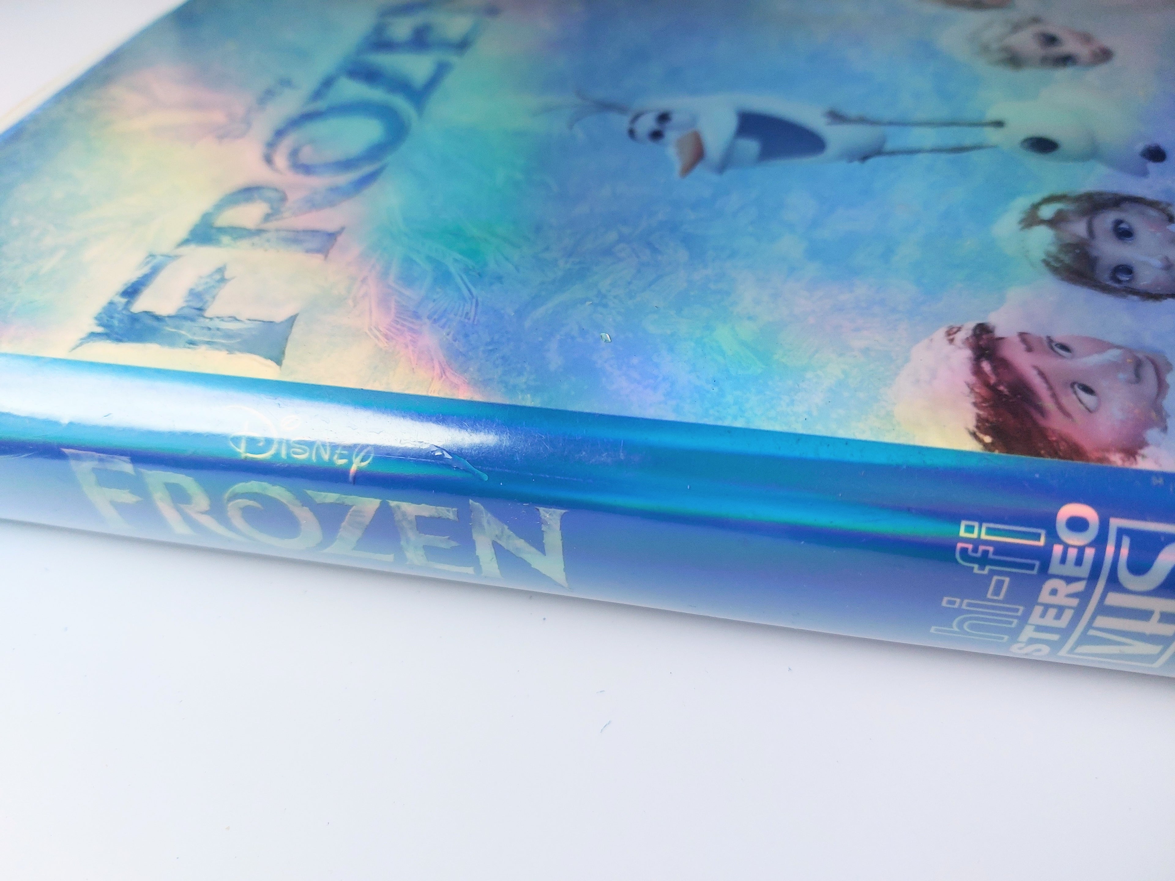 Frozen VHS cassette tape