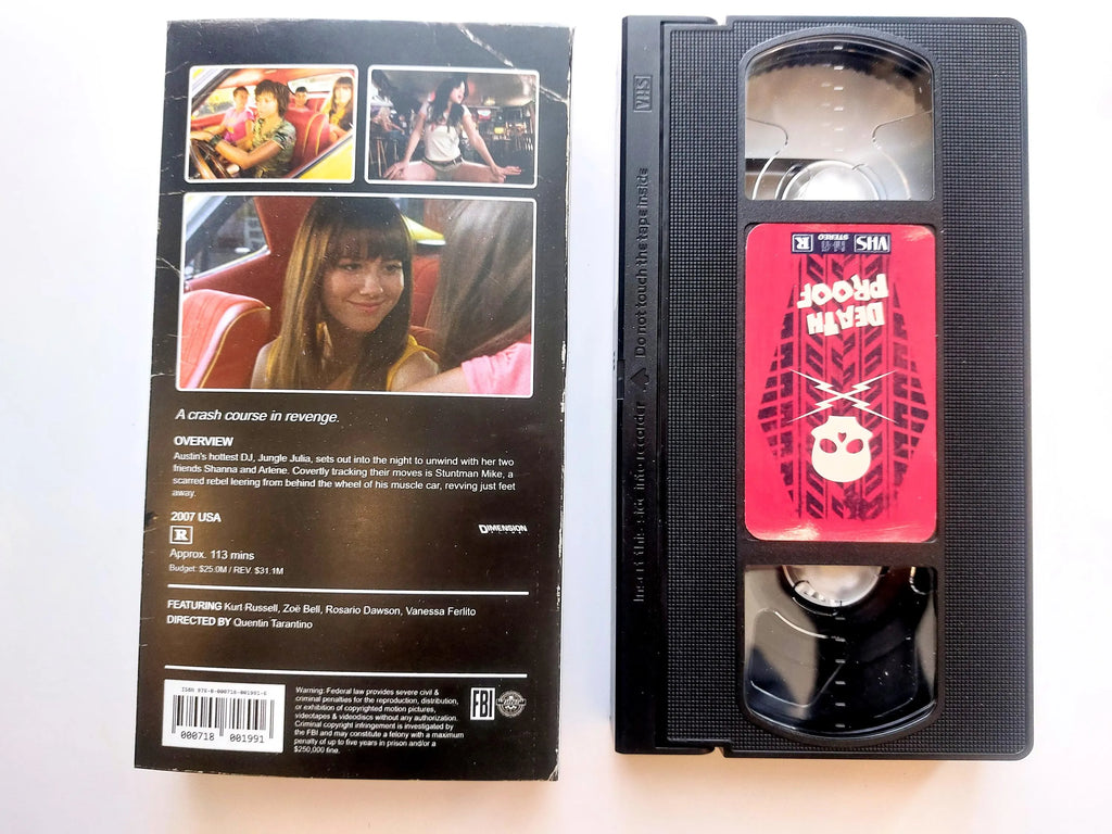 Death Proof VHS cassette tape