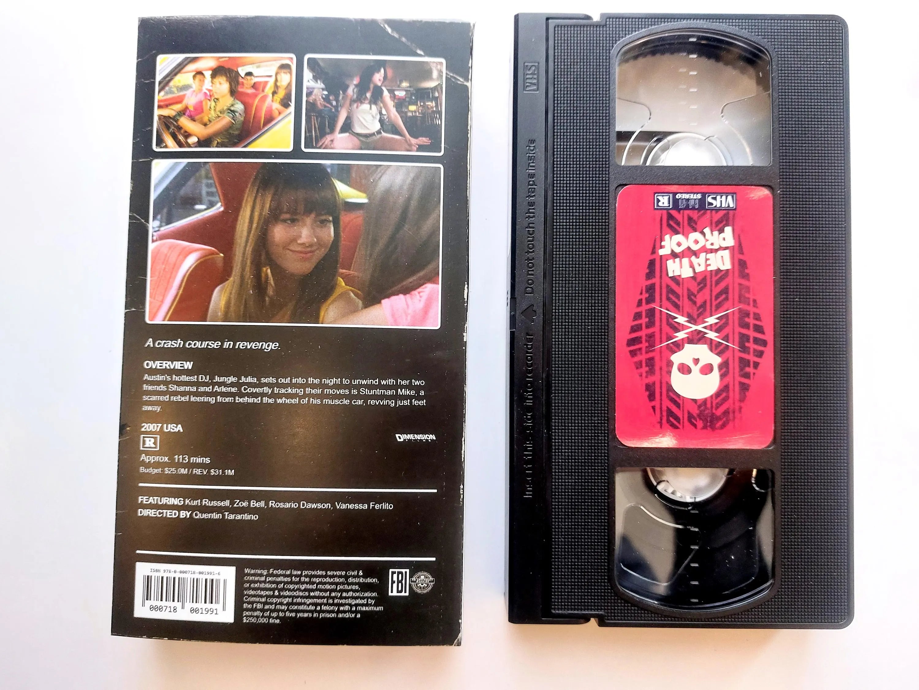 Death Proof VHS cassette tape