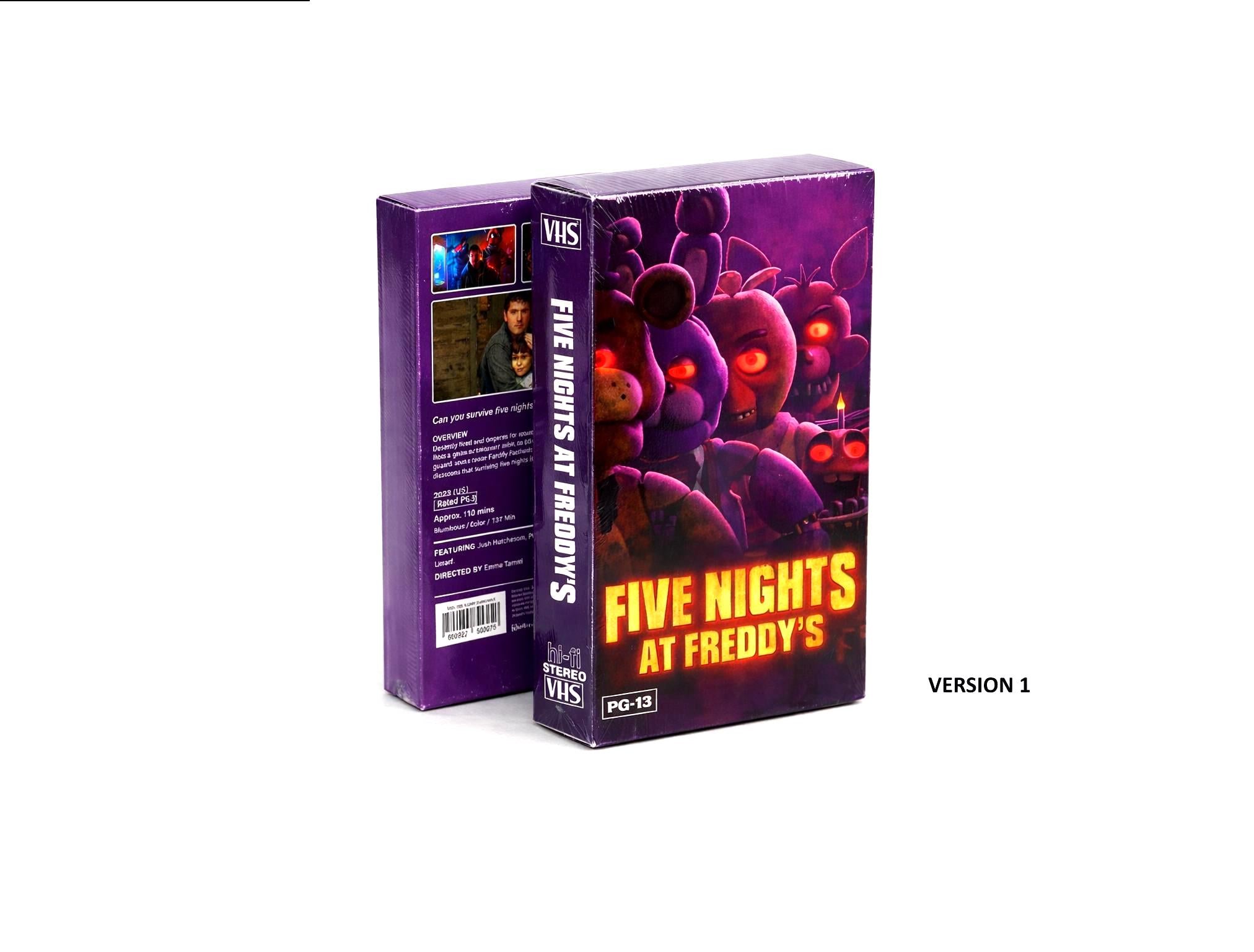 Five Nights at Freddy's VHS cassette tape