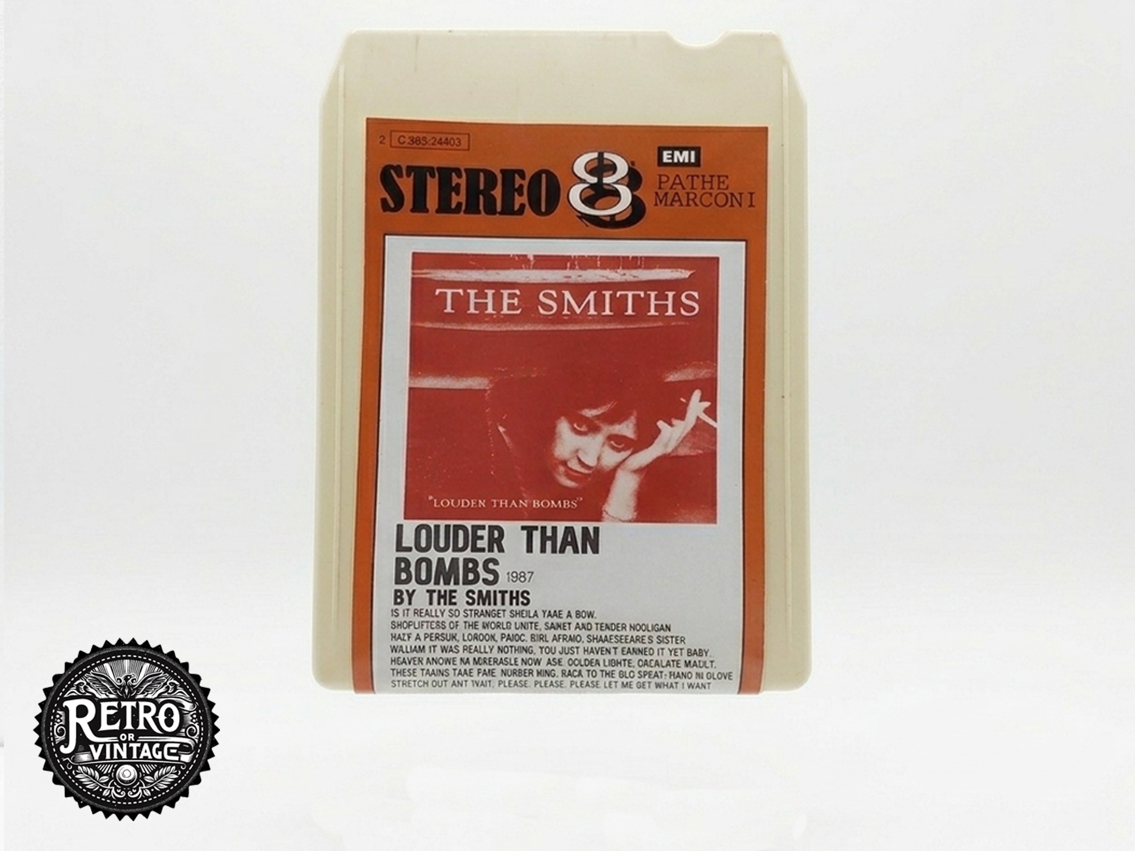 The Smiths Louder Than Bombs 8 Track Cassette