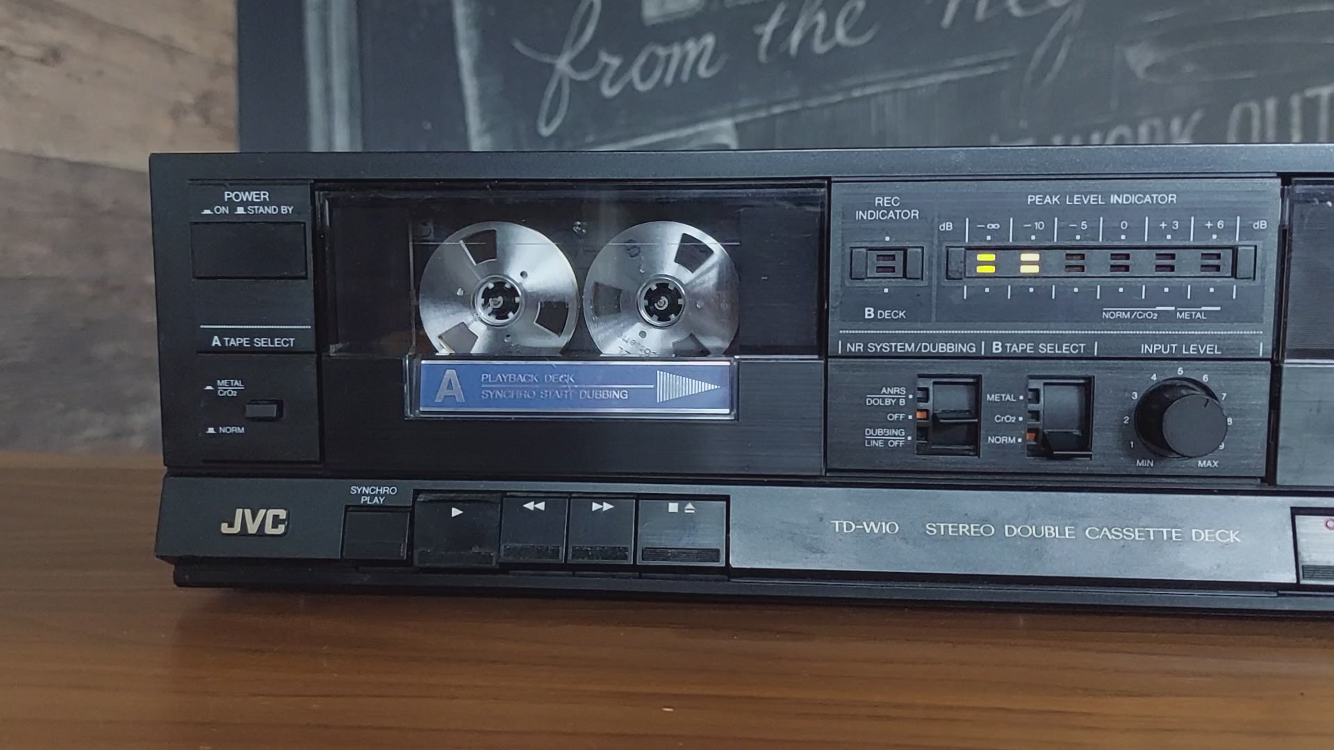 JVC TD W10 Cassette Player Recorder Dual Tape Deck Vintage